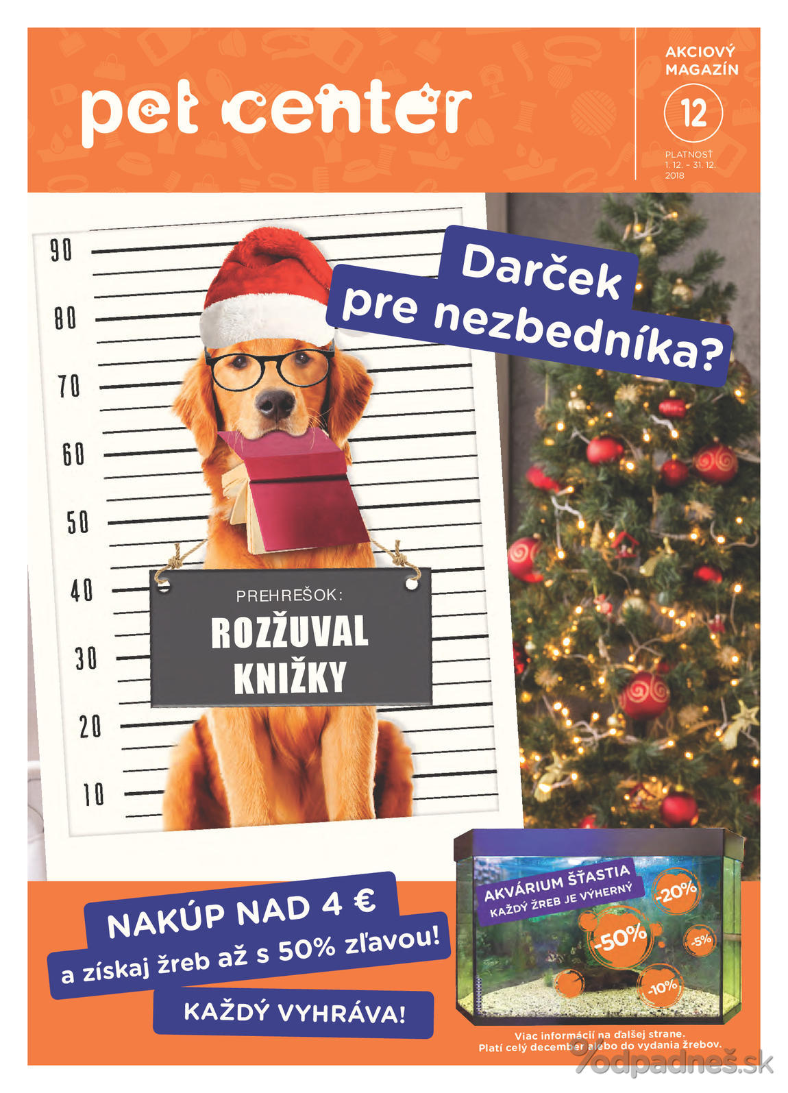 1. stránka Pet Center letáku