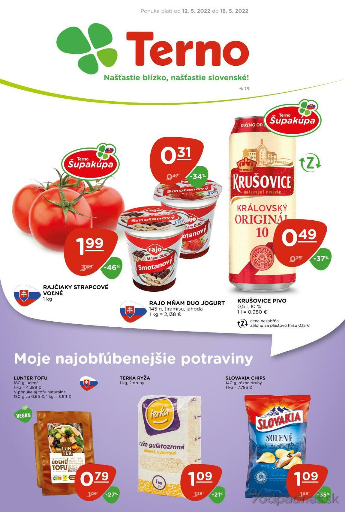 1. stránka Terno letáku