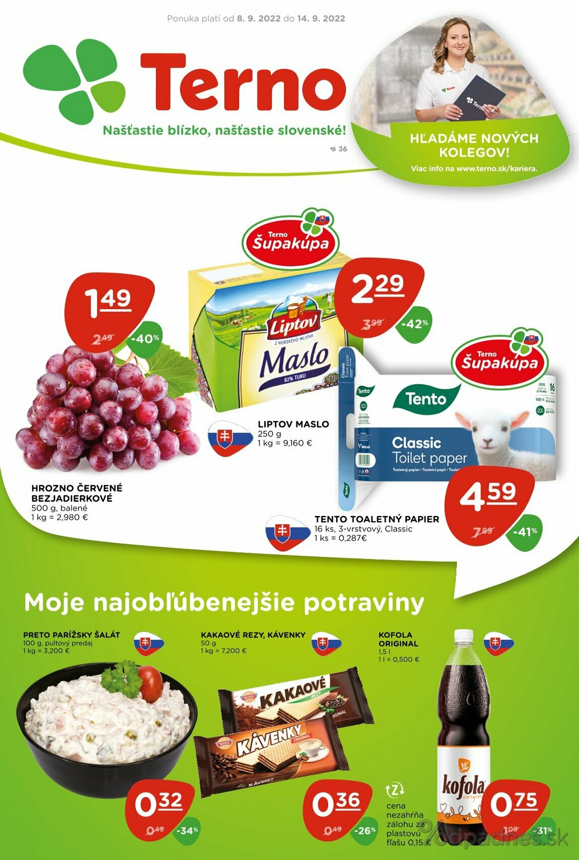 1. stránka Terno letáku
