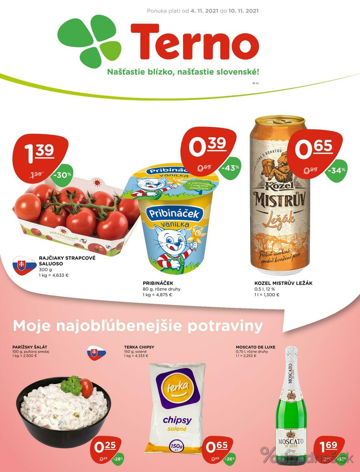 1. stránka Terno letáku