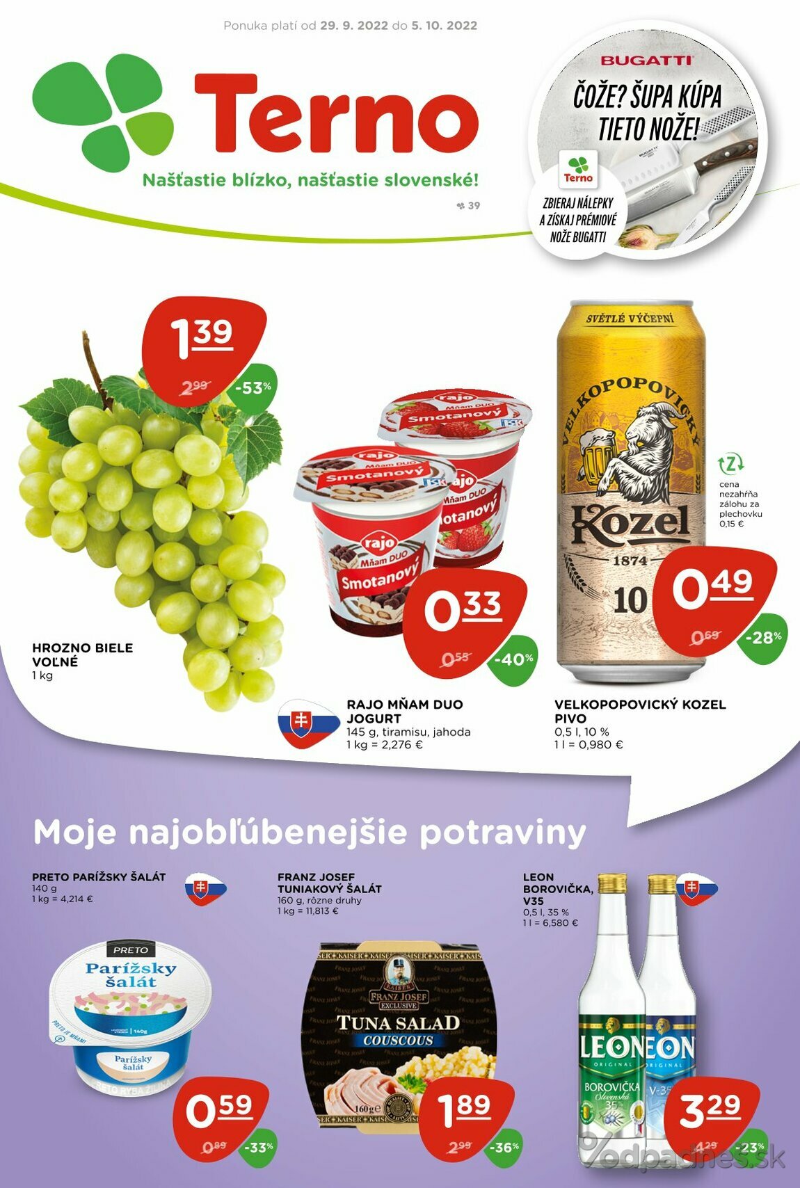 1. stránka Terno letáku