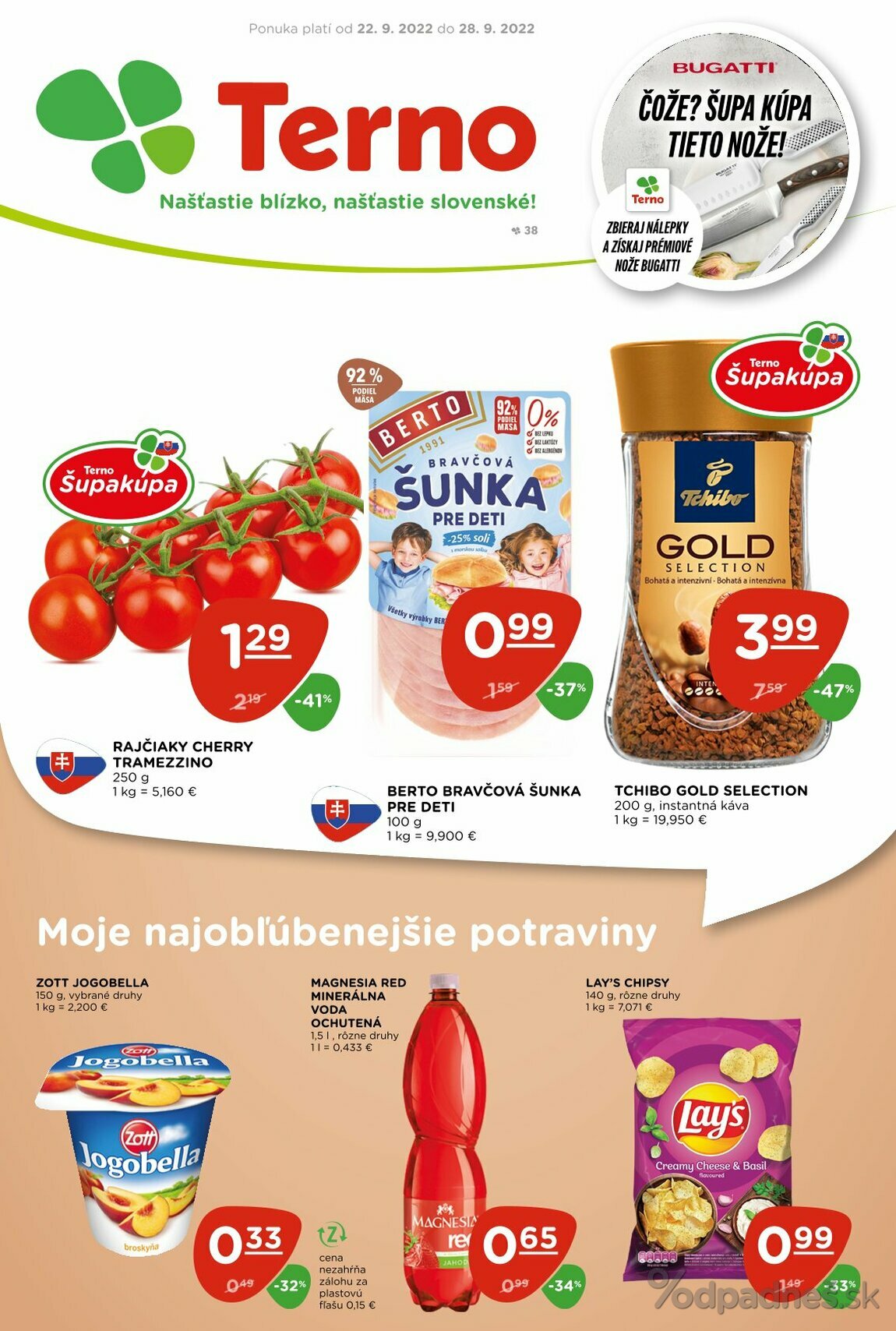 1. stránka Terno letáku