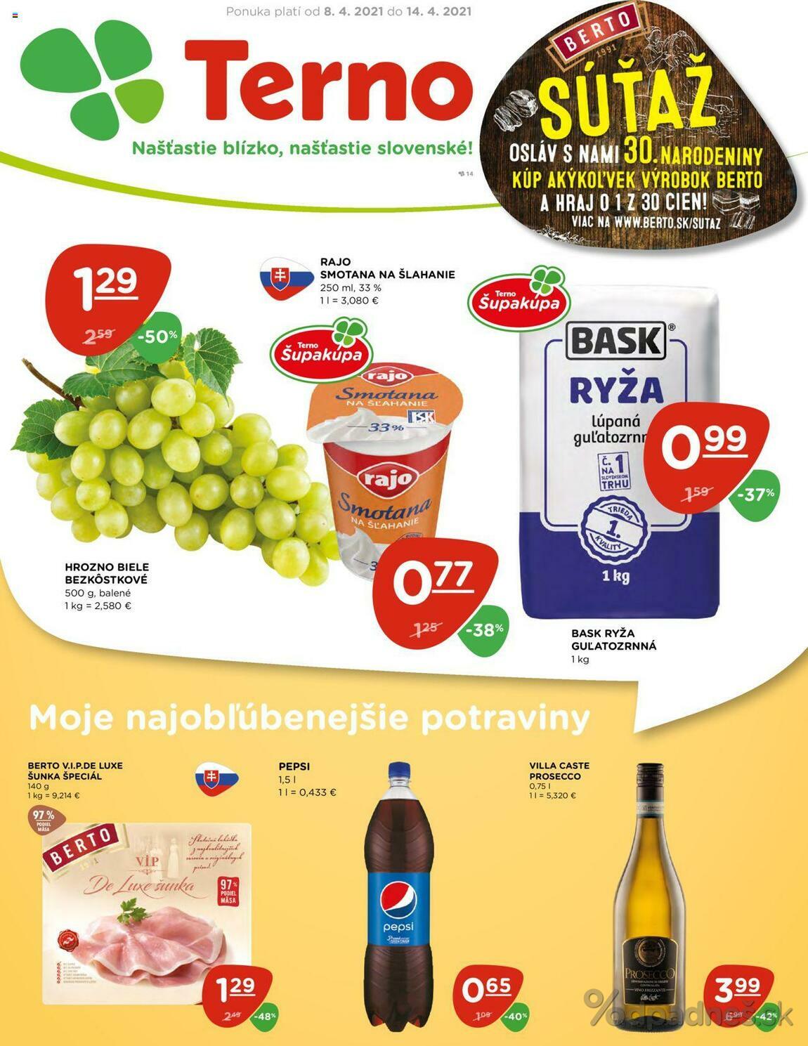 1. stránka Terno letáku