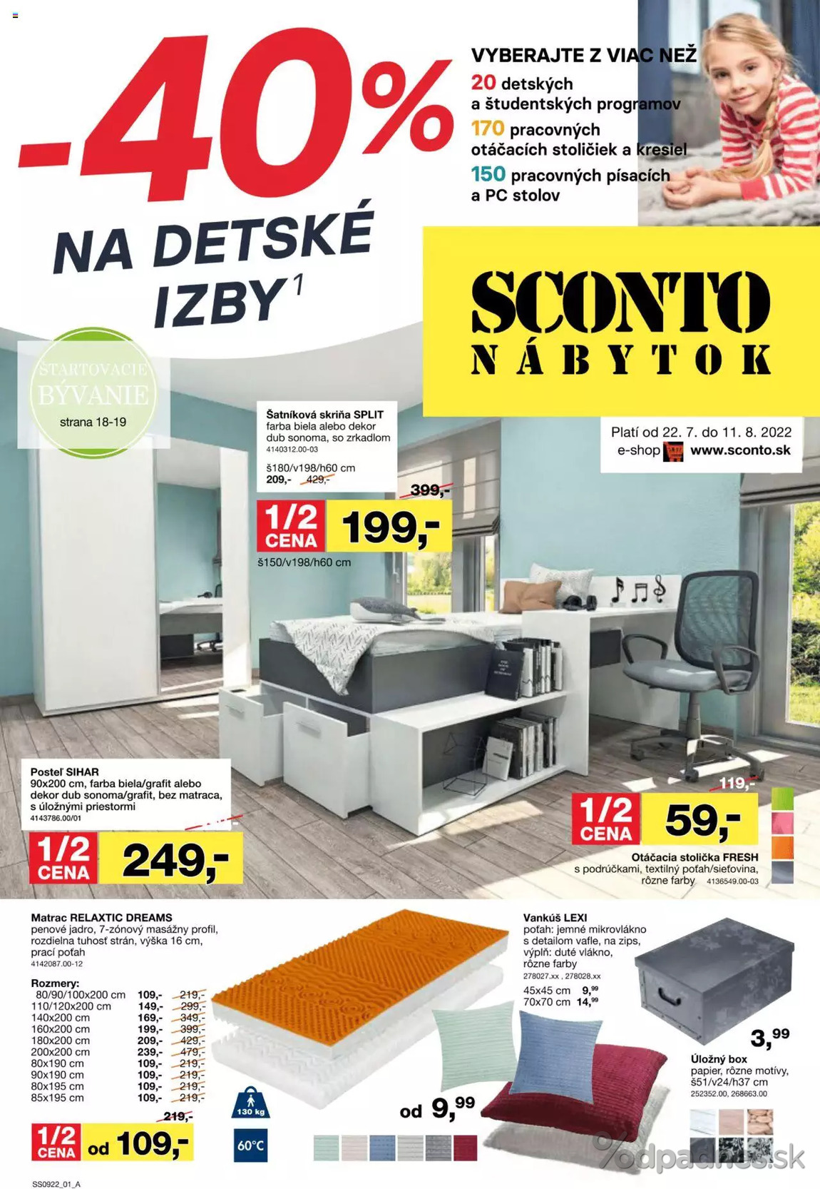 1. stránka Sconto nábytok letáku