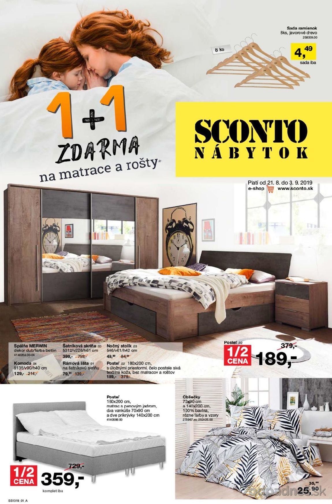 1. stránka Sconto nábytok letáku