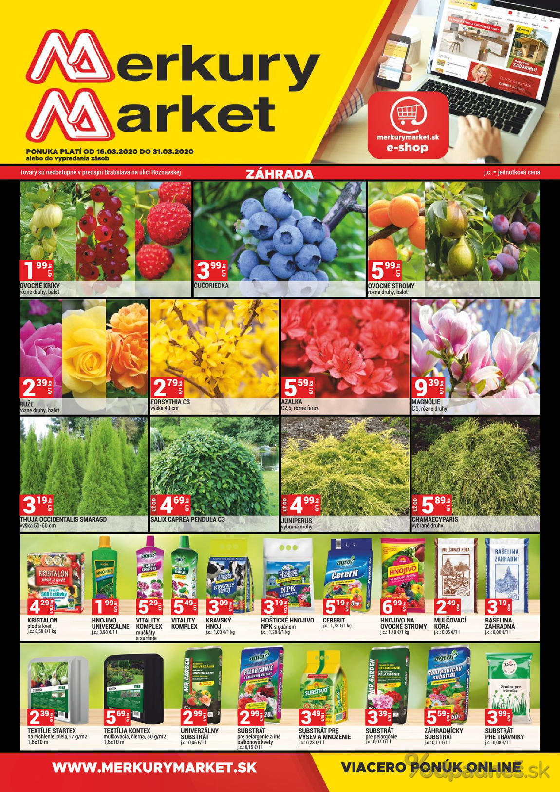 1. stránka Merkury Market letáku