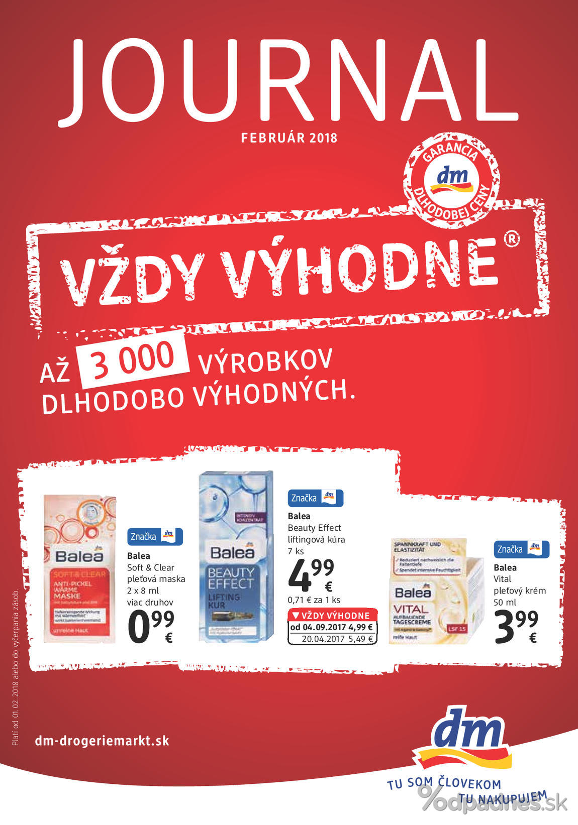 1. stránka dm drogerie markt letáku