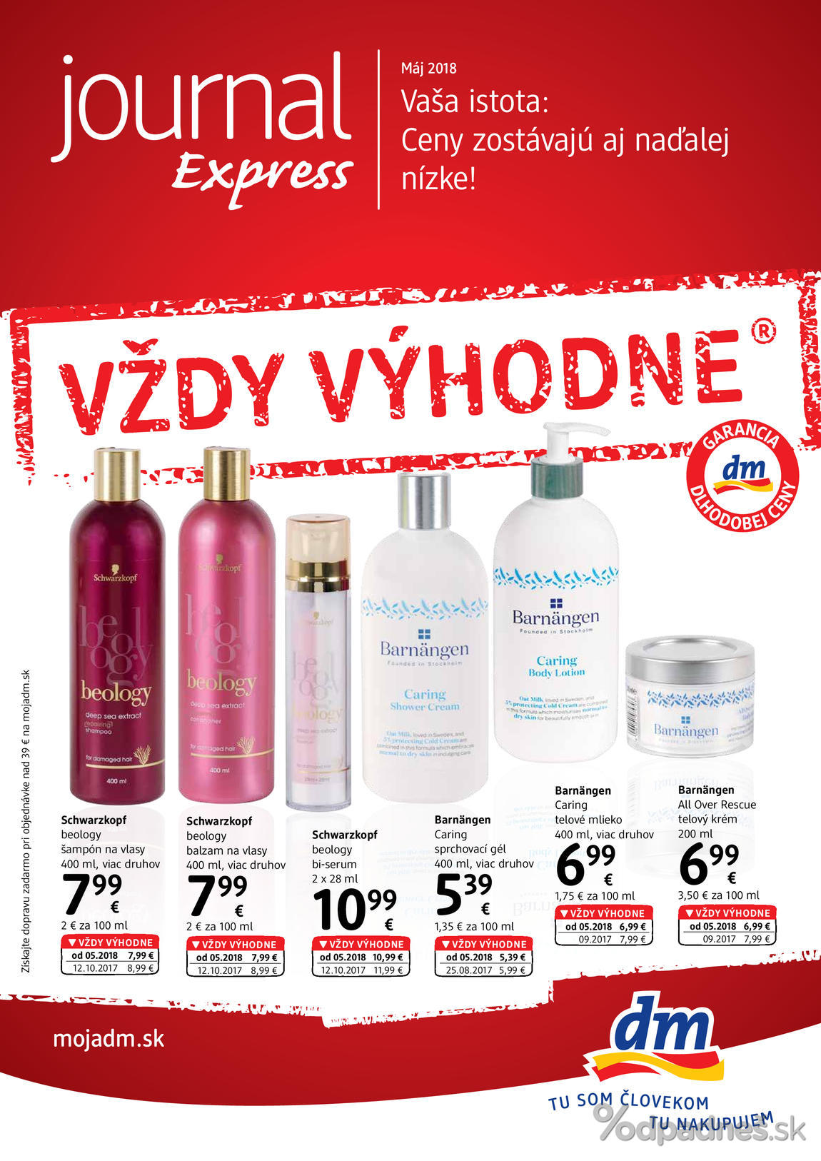 1. stránka dm drogerie markt letáku