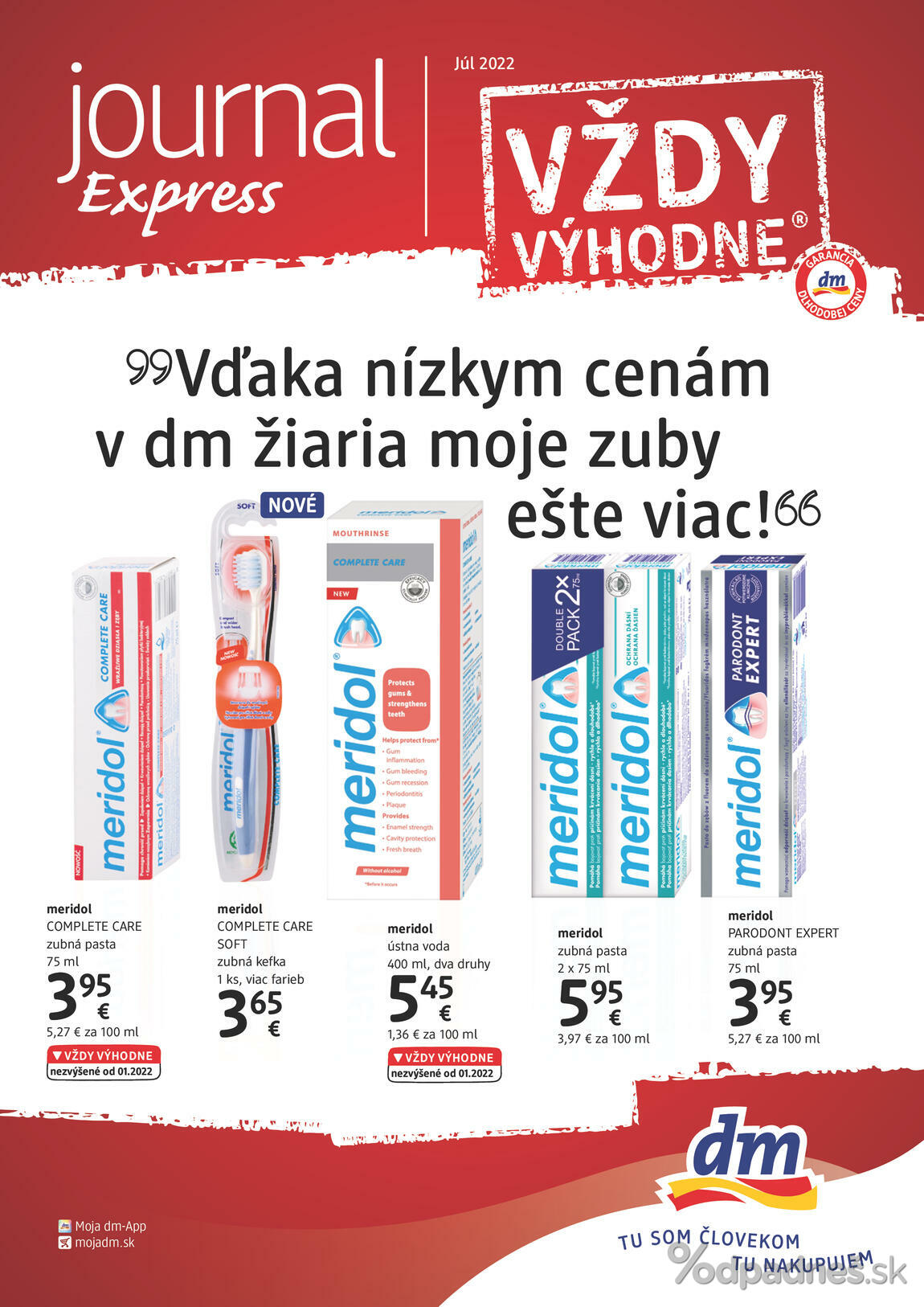 1. stránka dm drogerie markt letáku