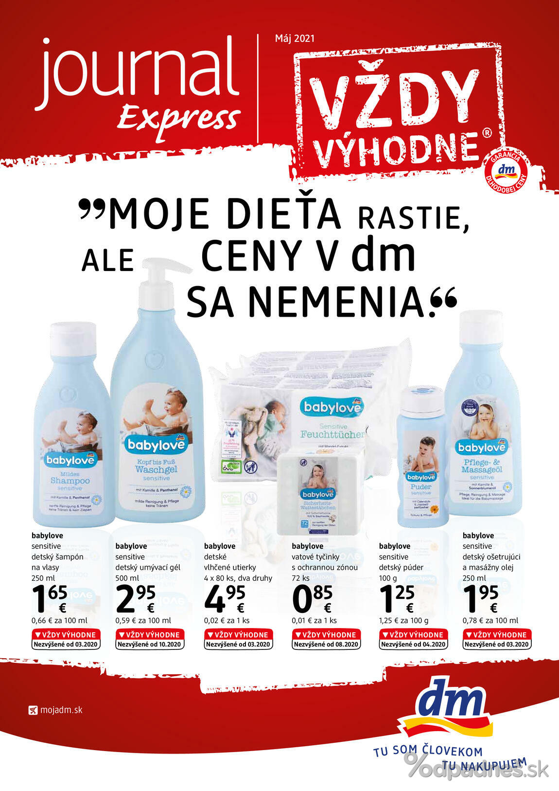 1. stránka dm drogerie markt letáku