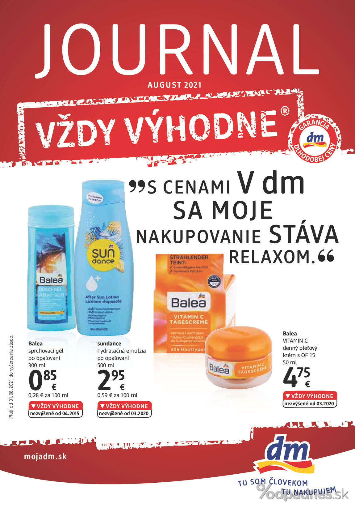 1. stránka dm drogerie markt letáku