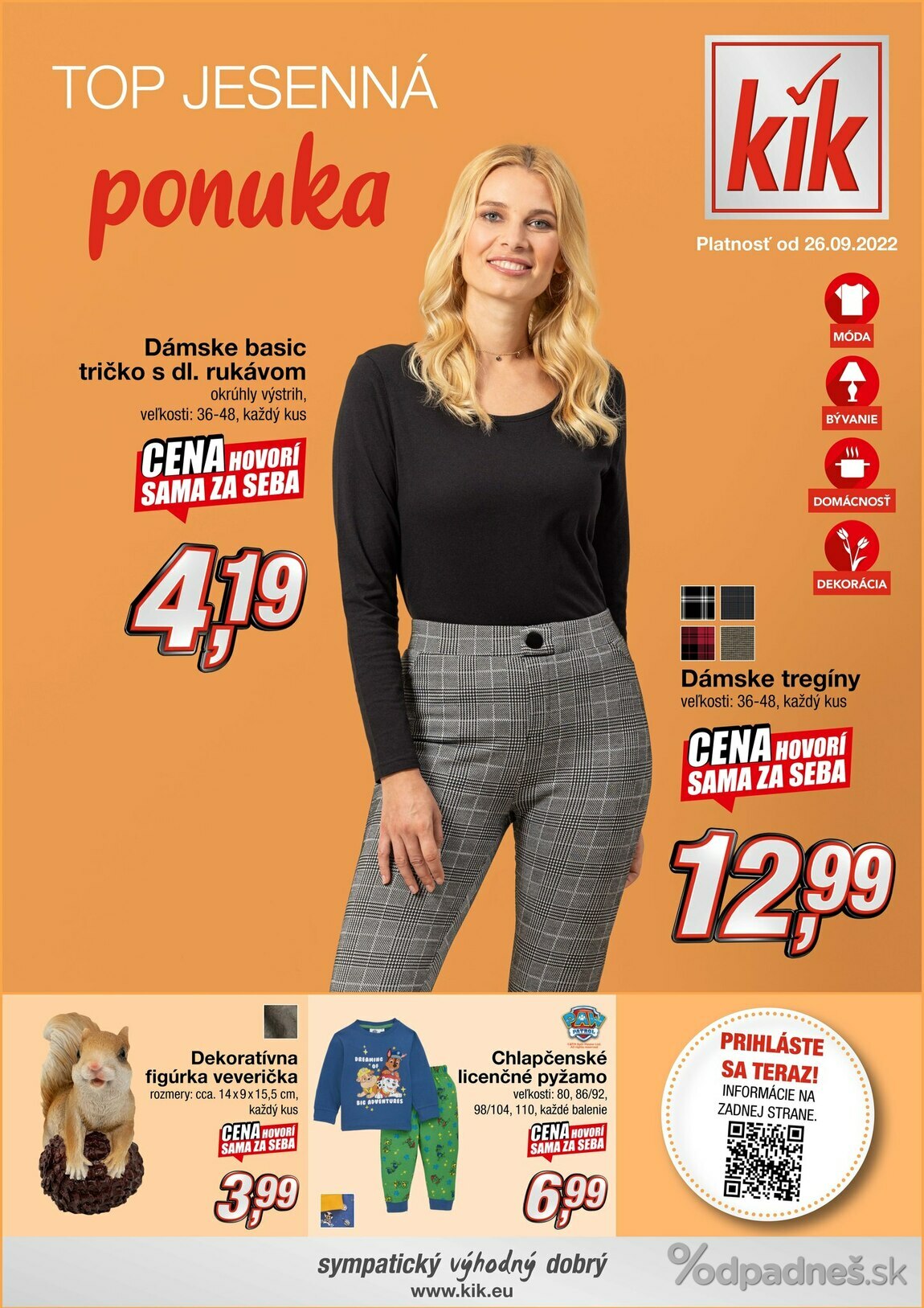 1. stránka KIK letáku