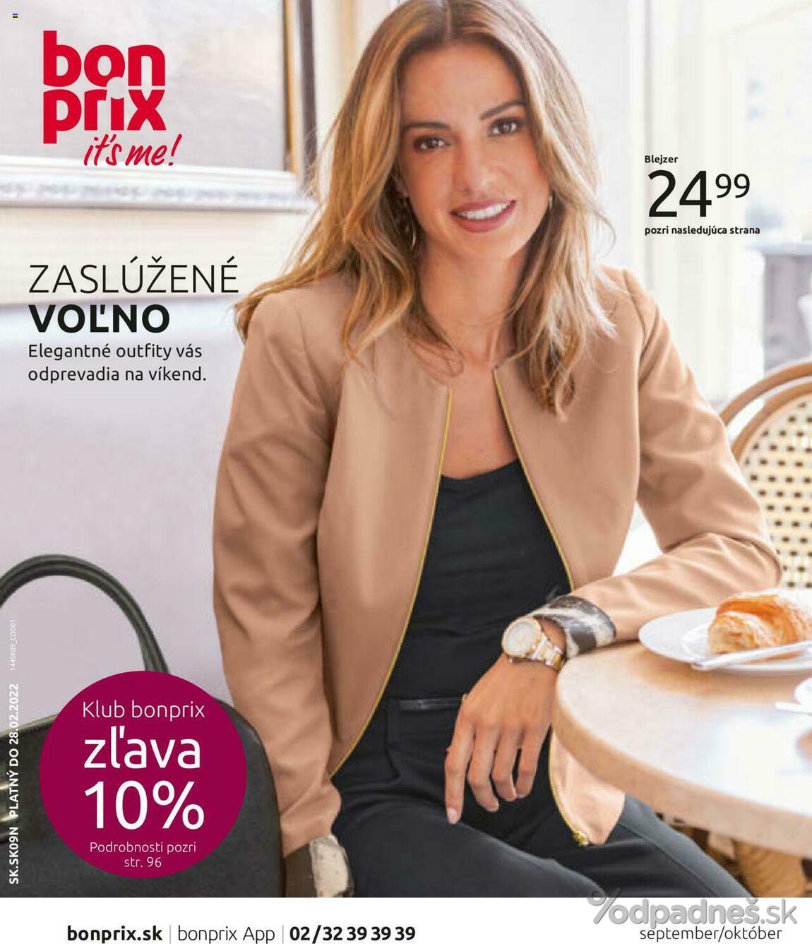 1. stránka Bonprix letáku