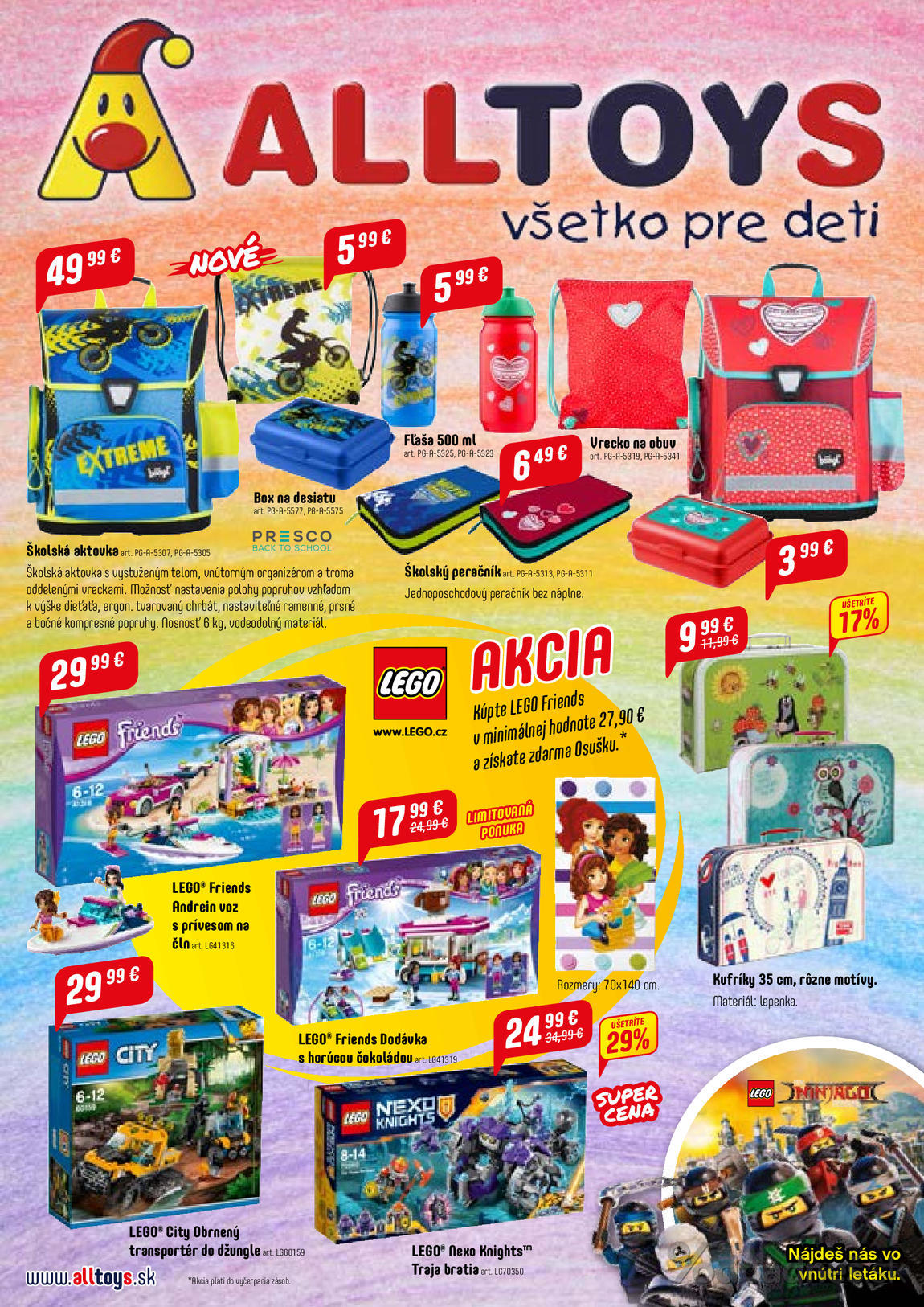 1. stránka Alltoys letáku