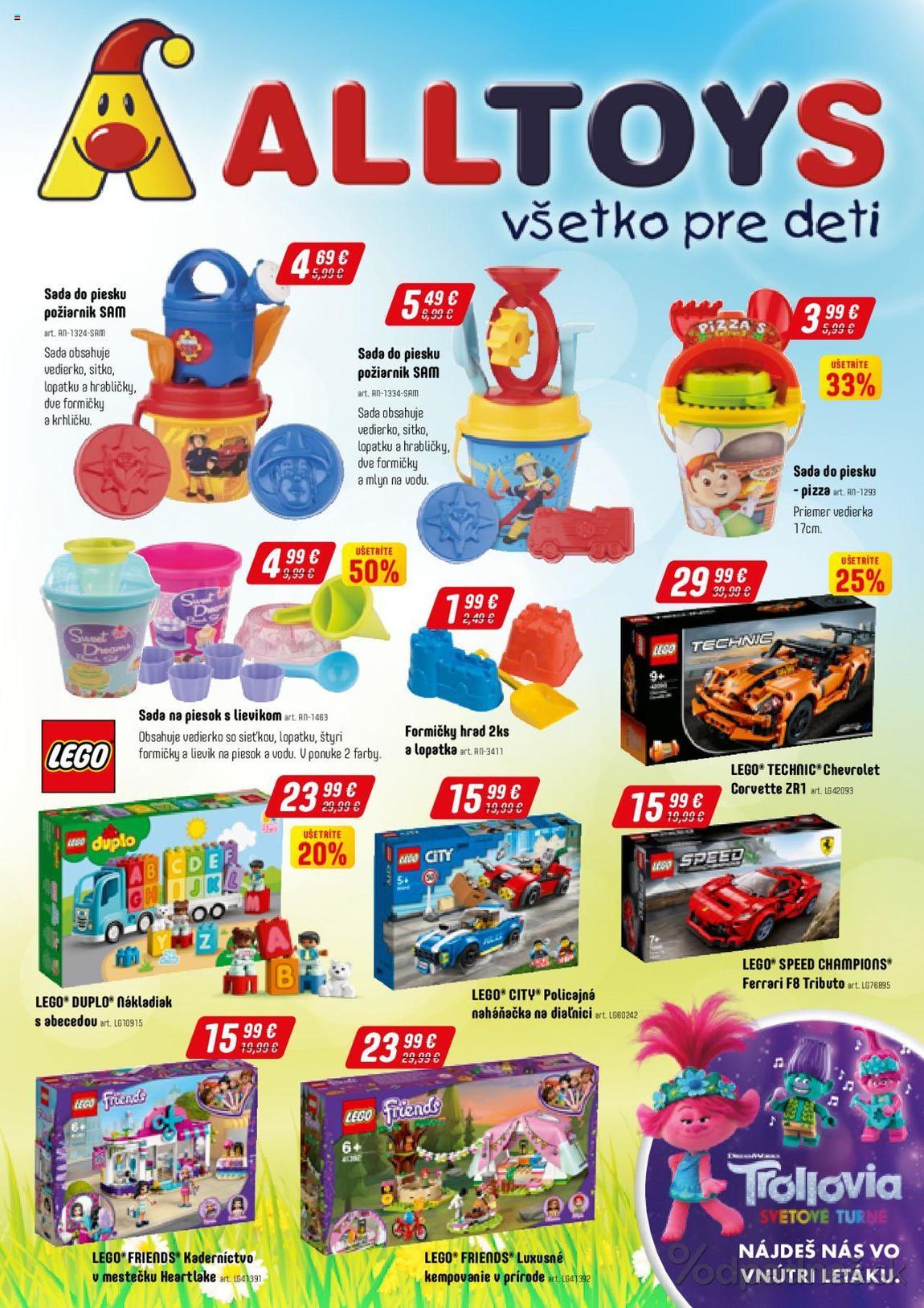 1. stránka Alltoys letáku