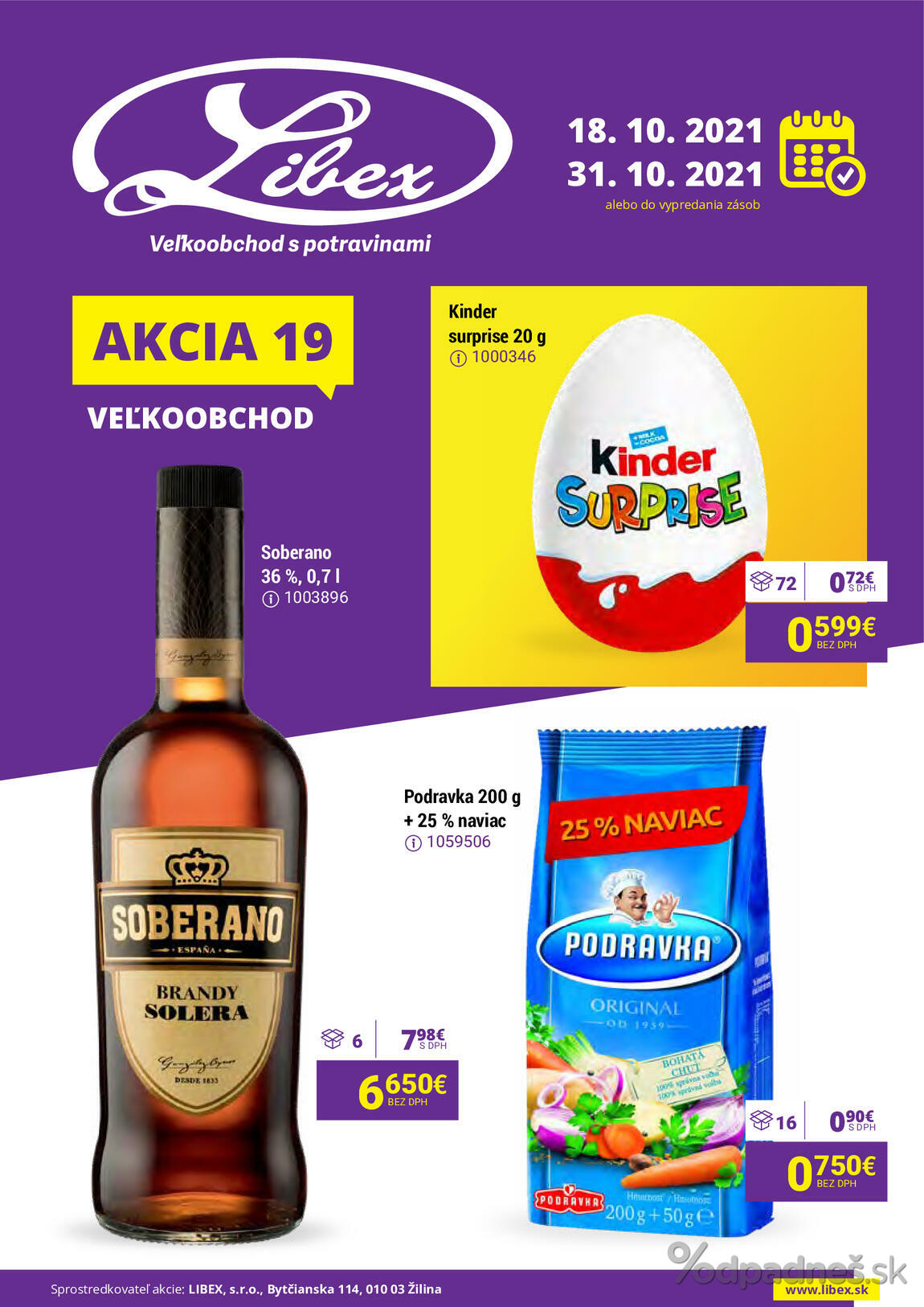 1. stránka Libex letáku