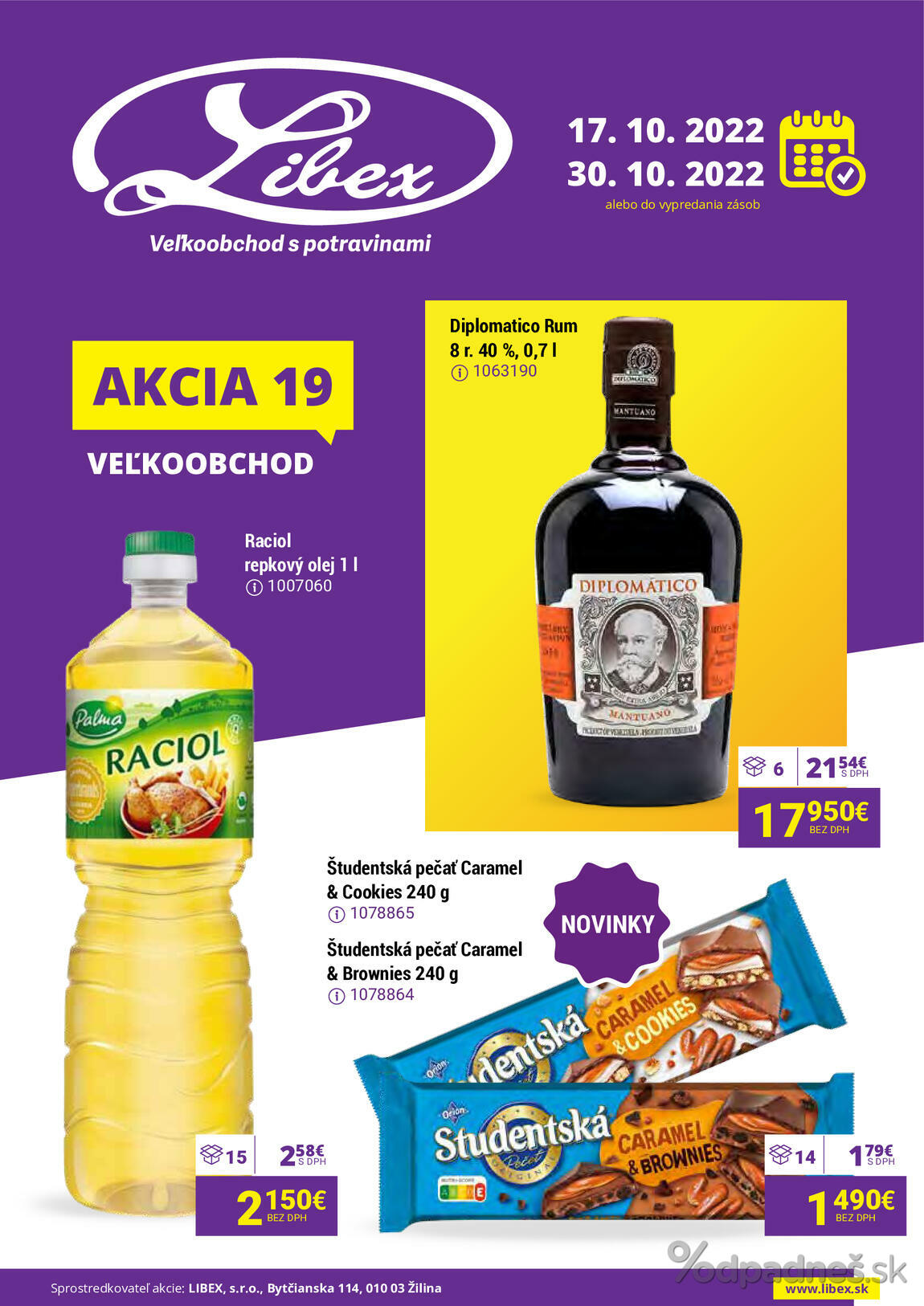 1. stránka Libex letáku