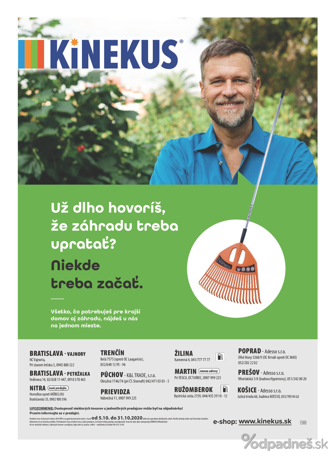 1. stránka Kinekus letáku