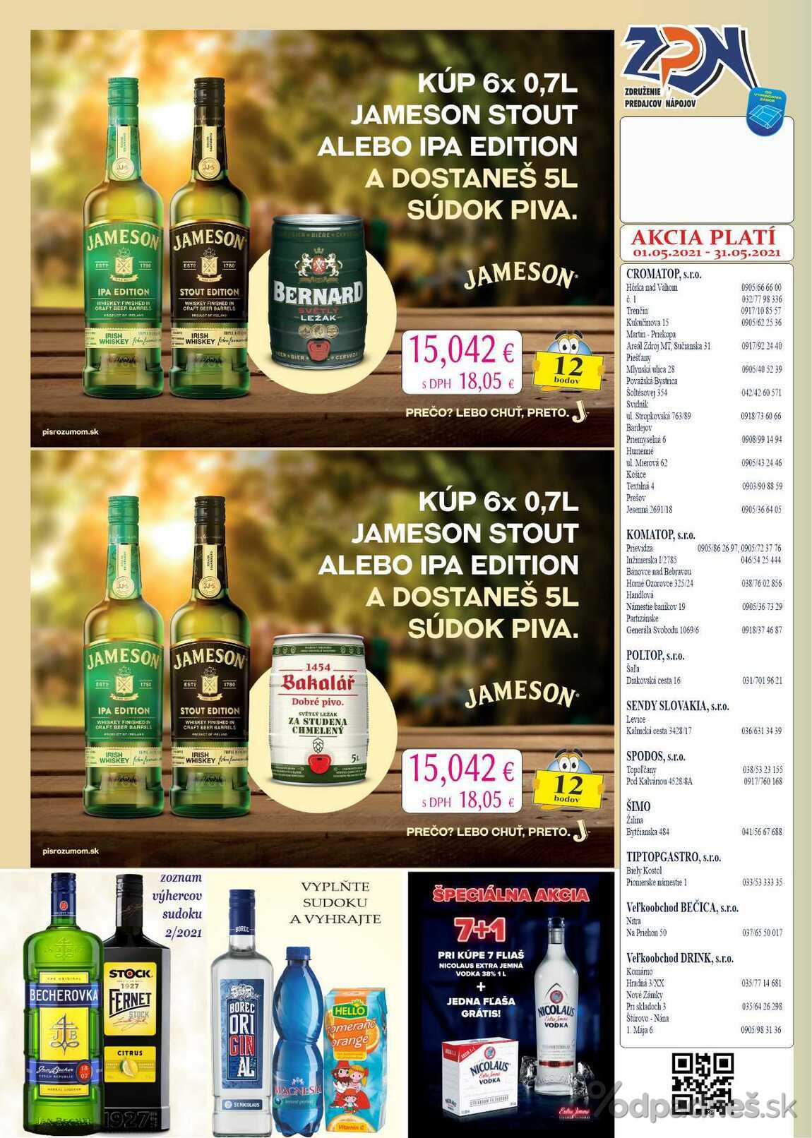 1. stránka Drinkvo letáku