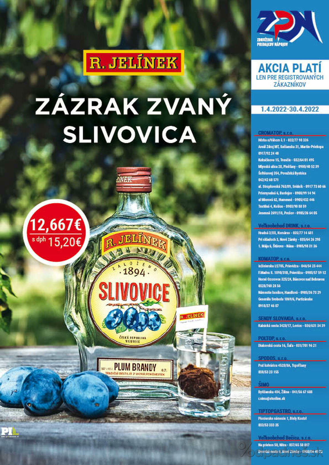 1. stránka Drinkvo letáku