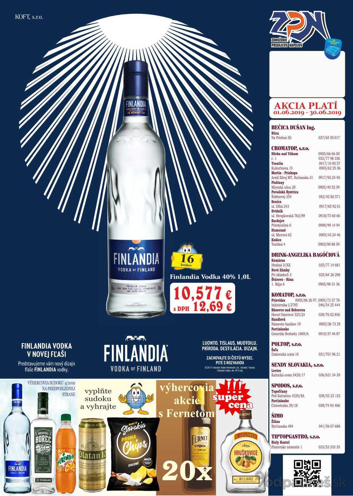 1. stránka Drinkvo letáku