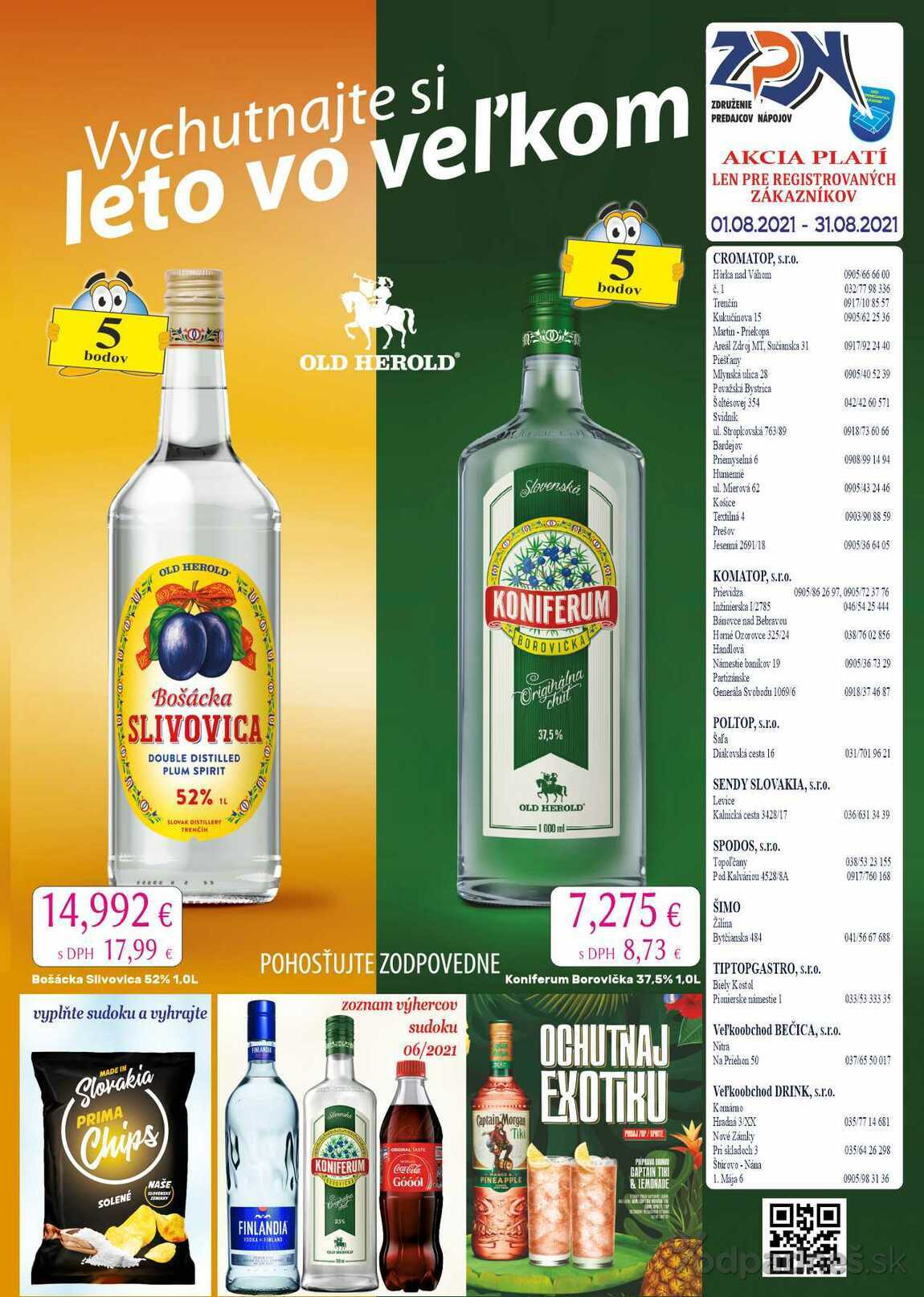 1. stránka Drinkvo letáku