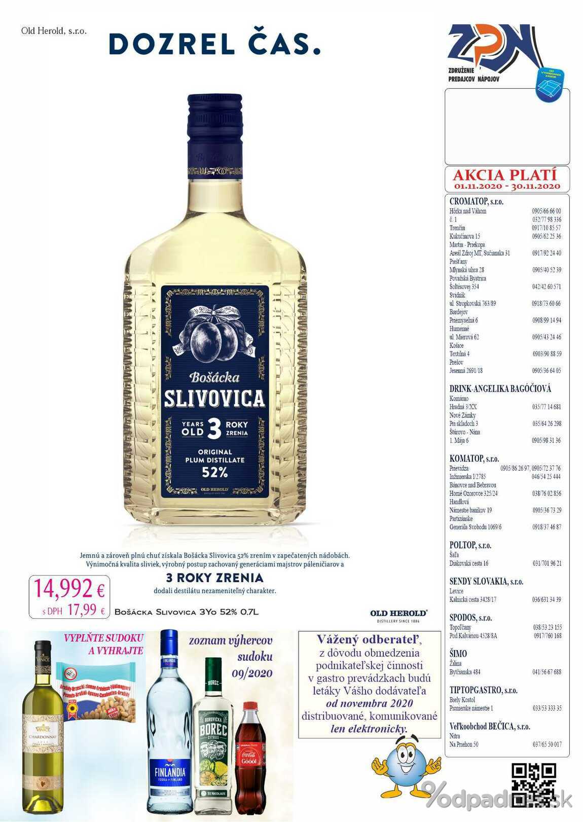 1. stránka Drinkvo letáku