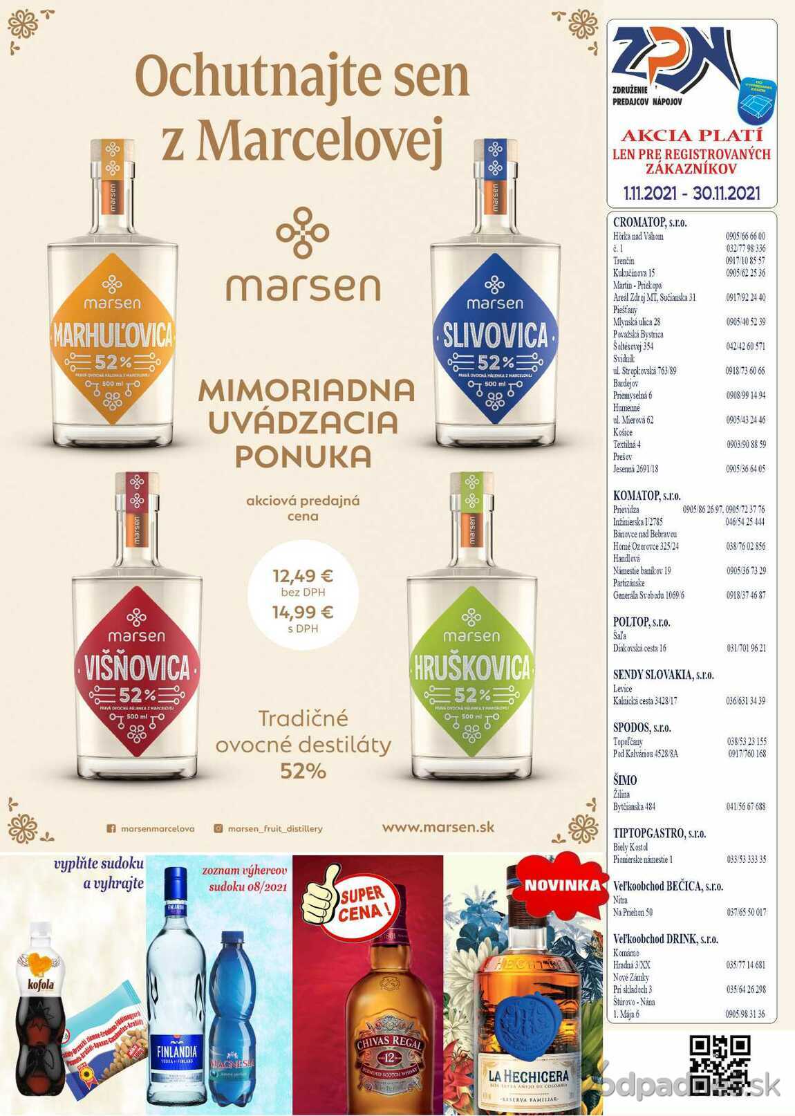 1. stránka Drinkvo letáku