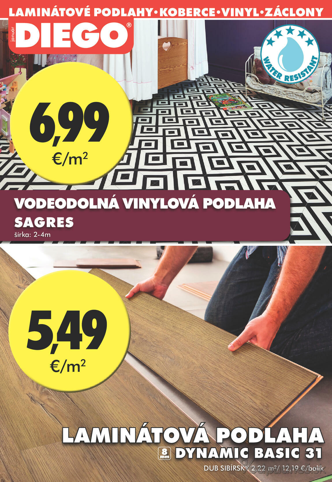 1. stránka Diego letáku