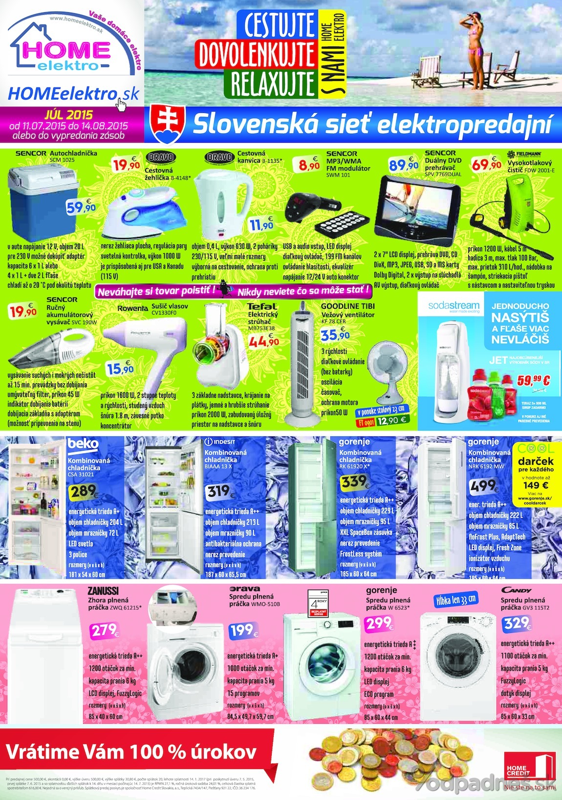 1. stránka Home Elektro letáku