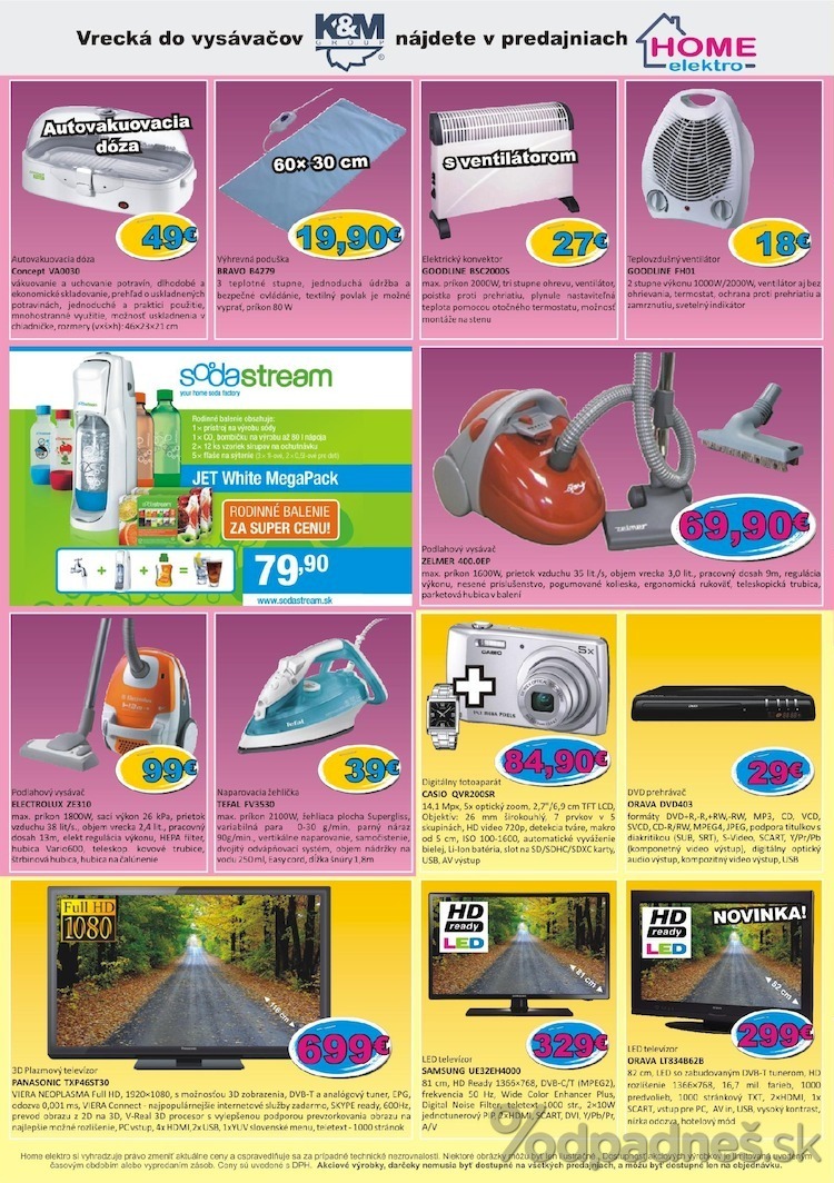 1. stránka Home Elektro letáku