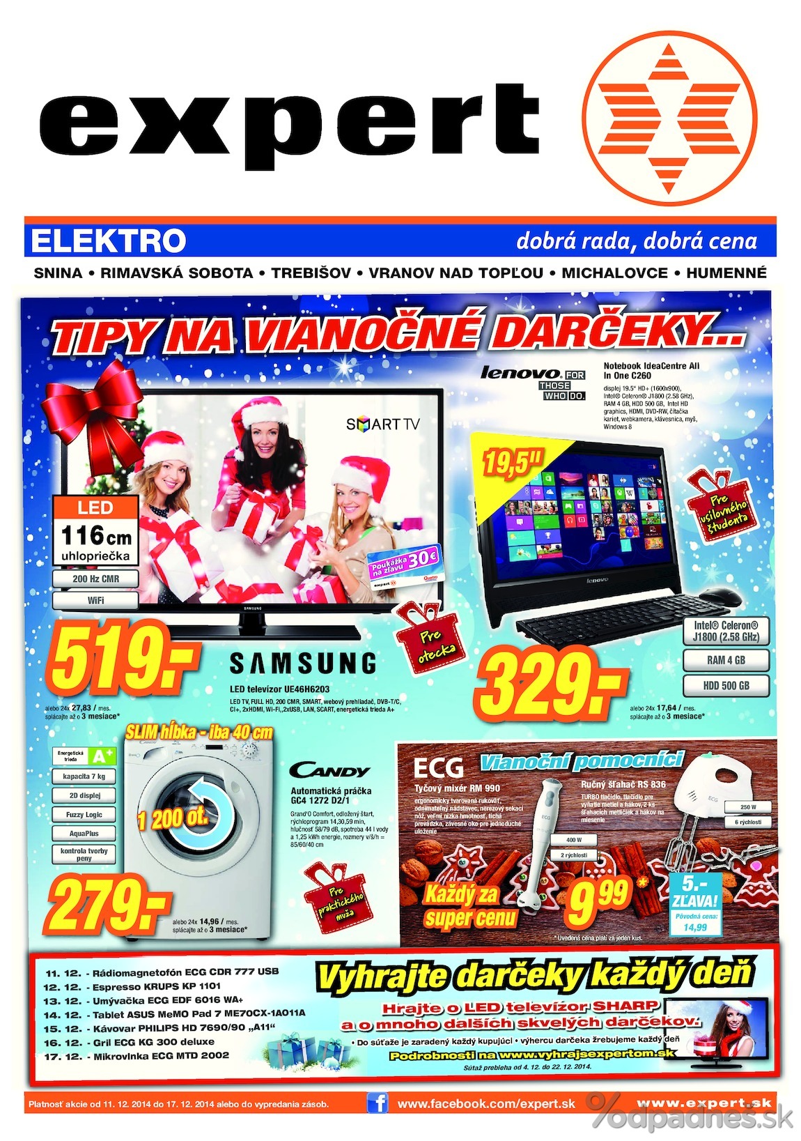 1. stránka Expert Elektro letáku