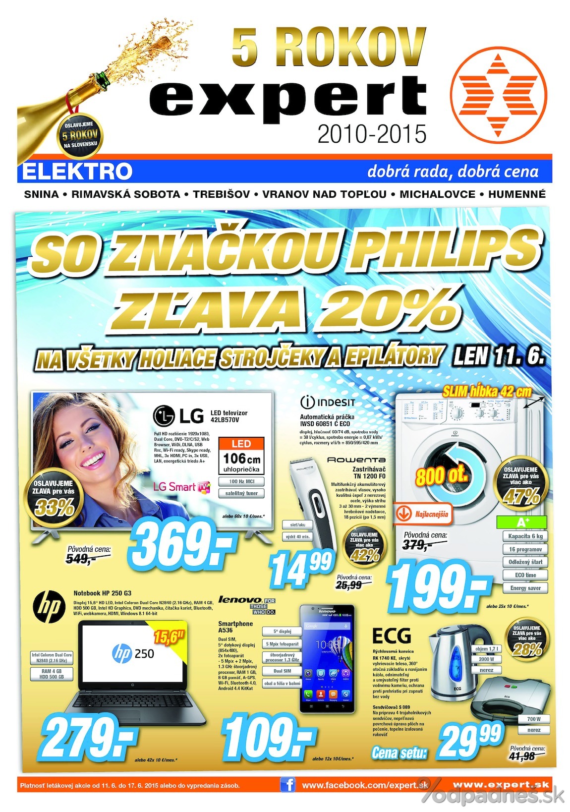 1. stránka Expert Elektro letáku