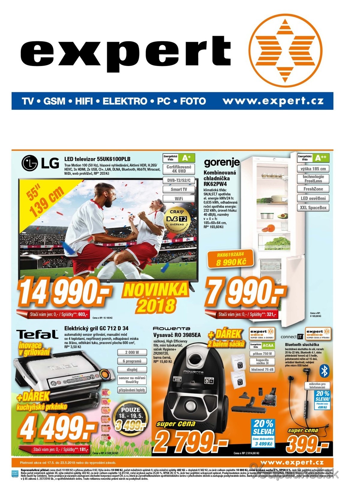 1. stránka Expert Elektro letáku