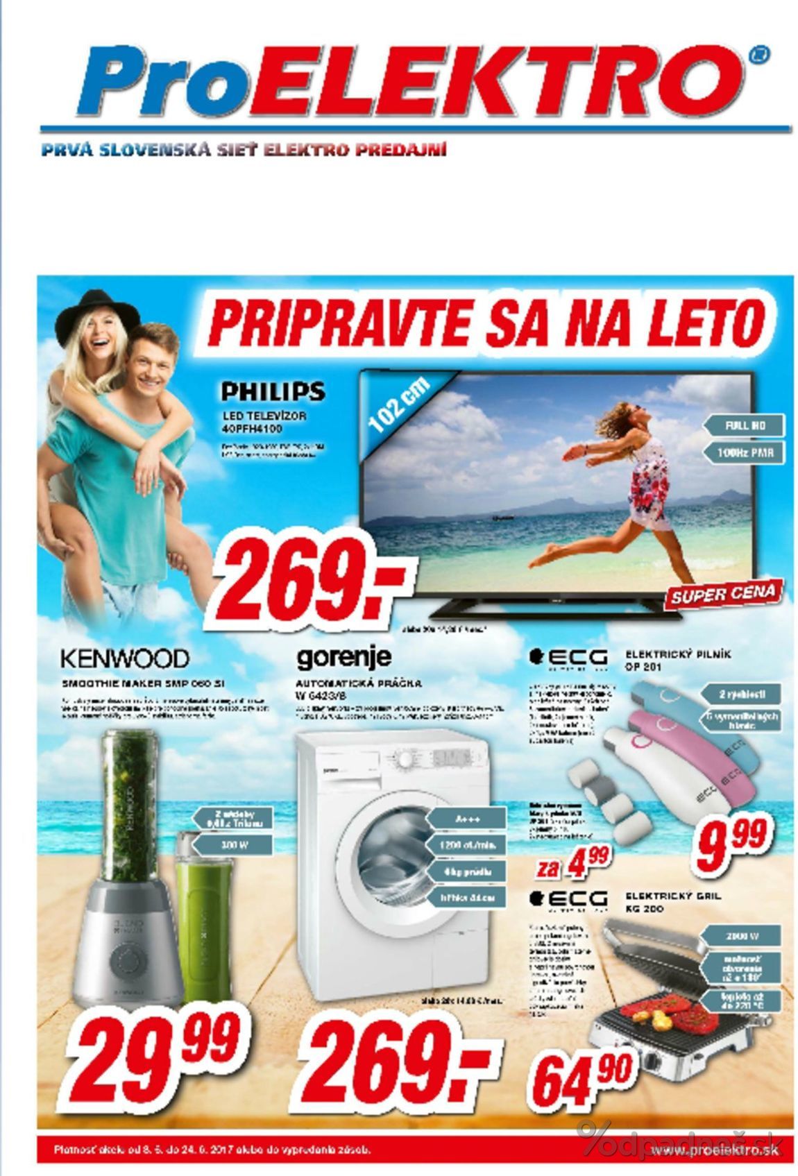 1. stránka Pro Elektro letáku