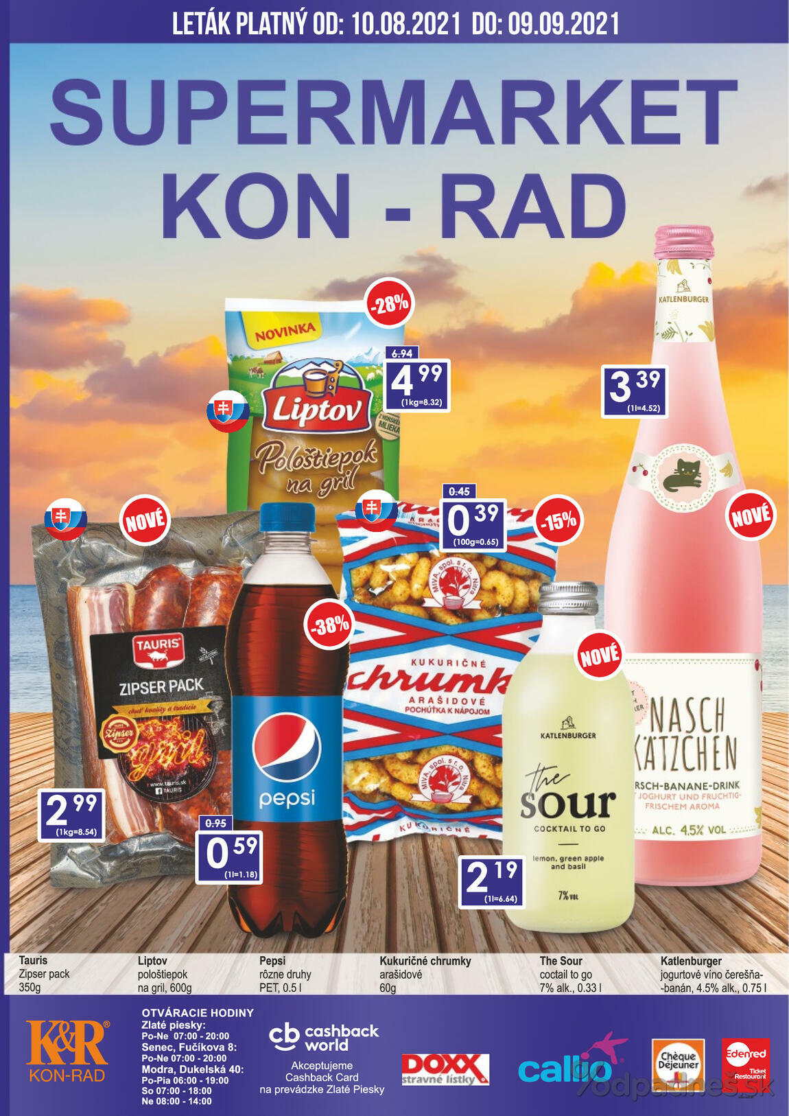 1. stránka KON - RAD letáku