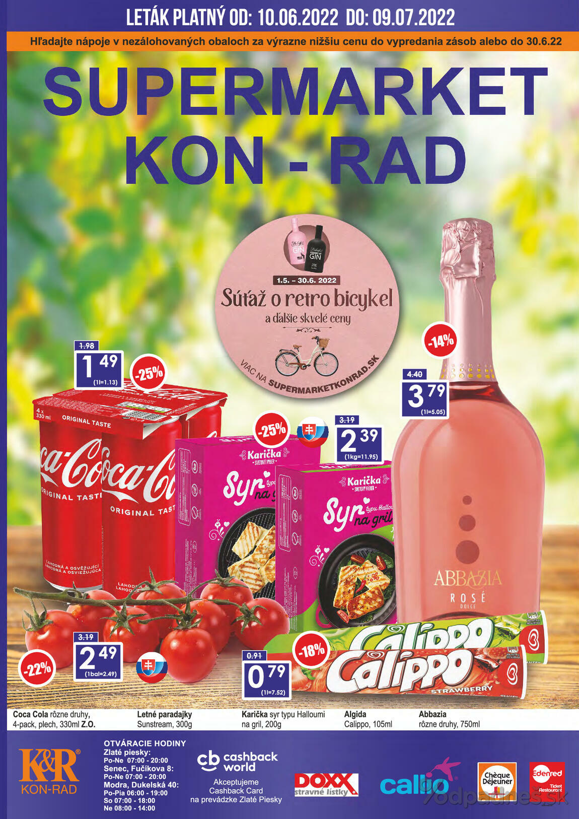 1. stránka KON - RAD letáku
