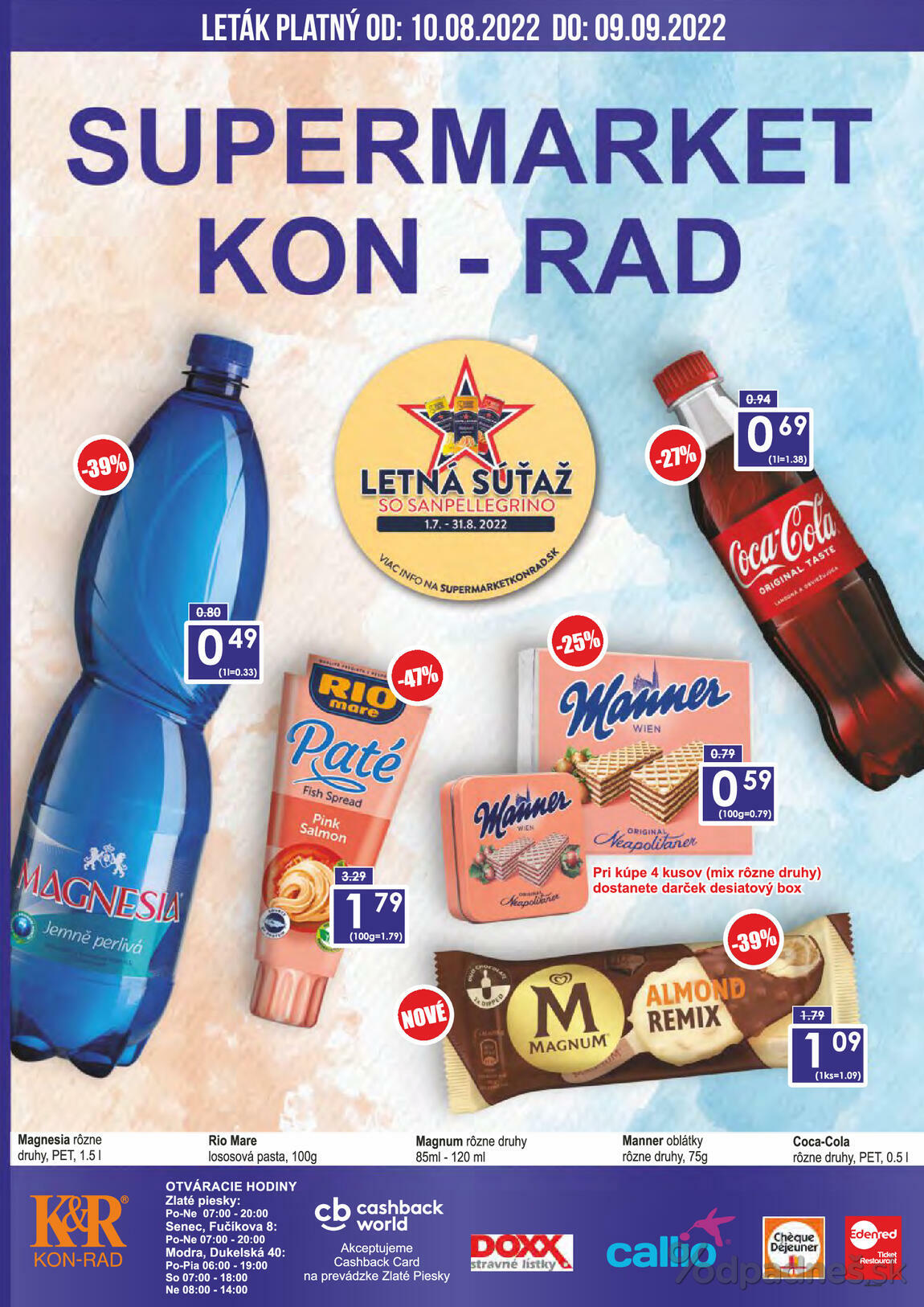 1. stránka KON - RAD letáku