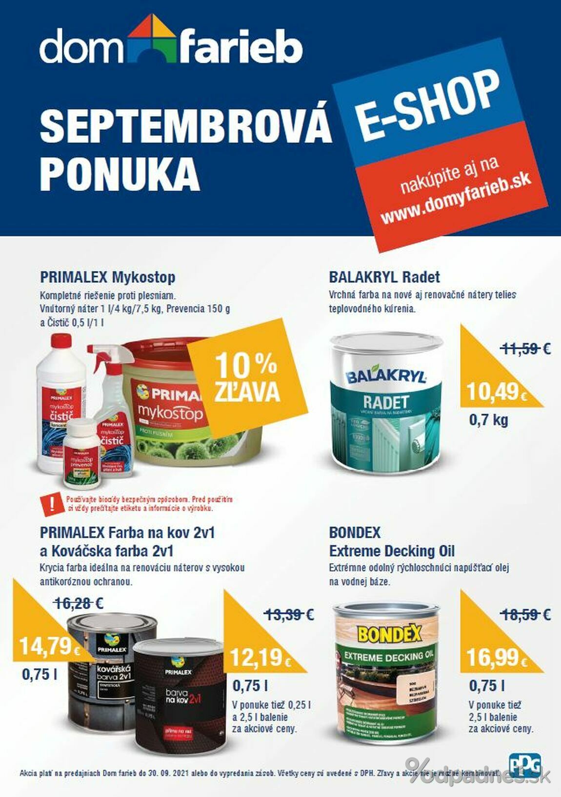 1. stránka Dom farieb letáku