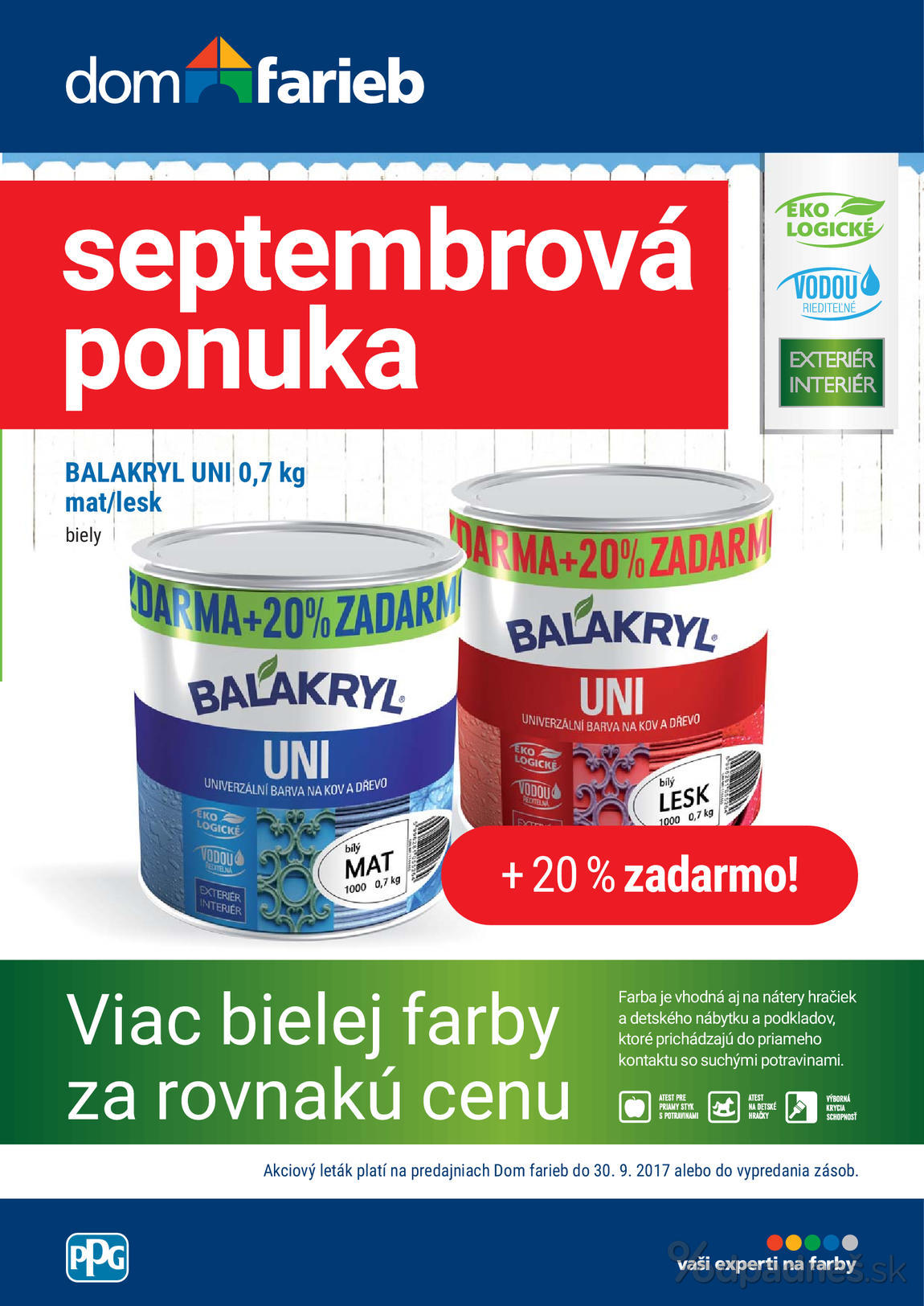 1. stránka Dom farieb letáku