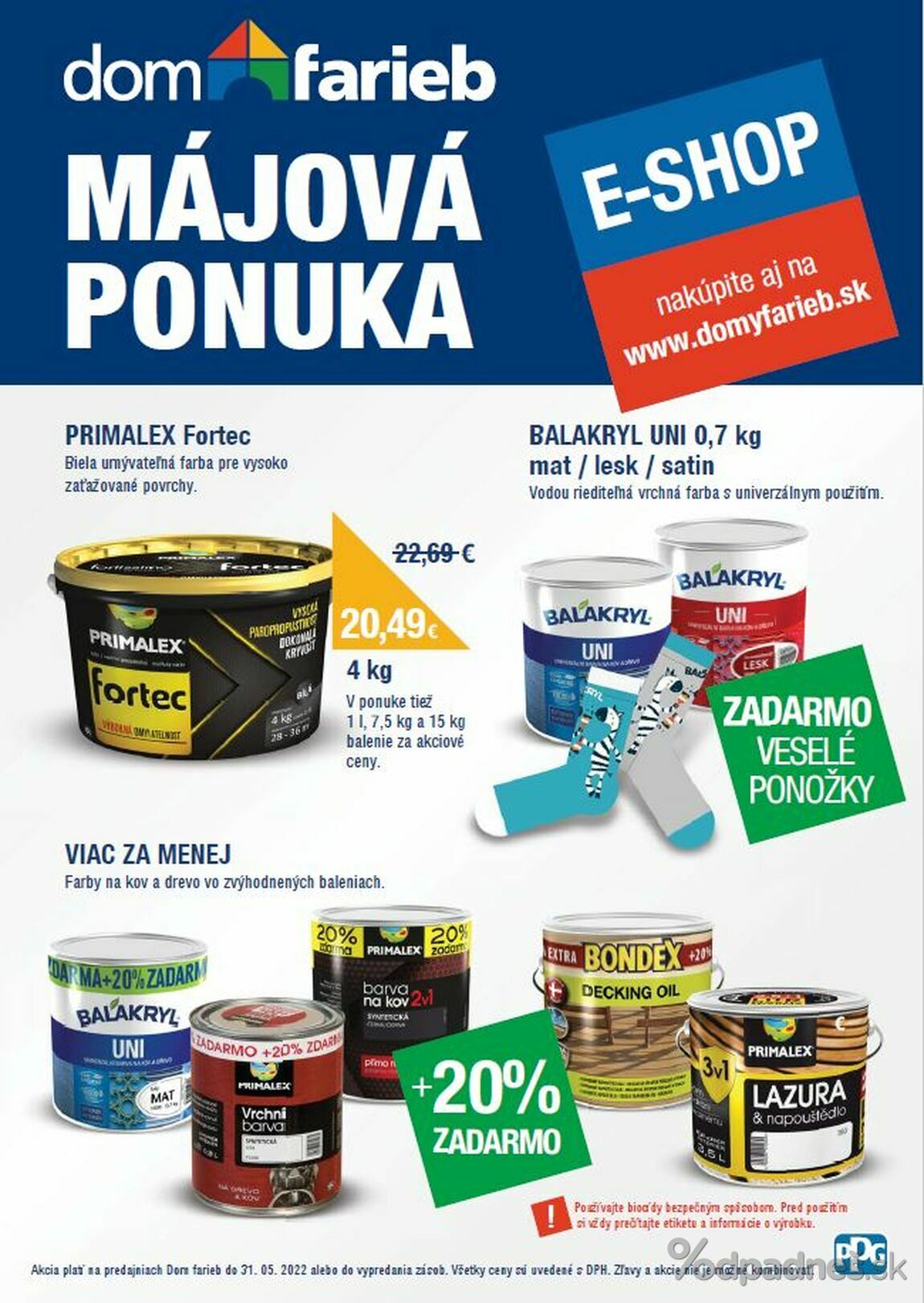 1. stránka Dom farieb letáku