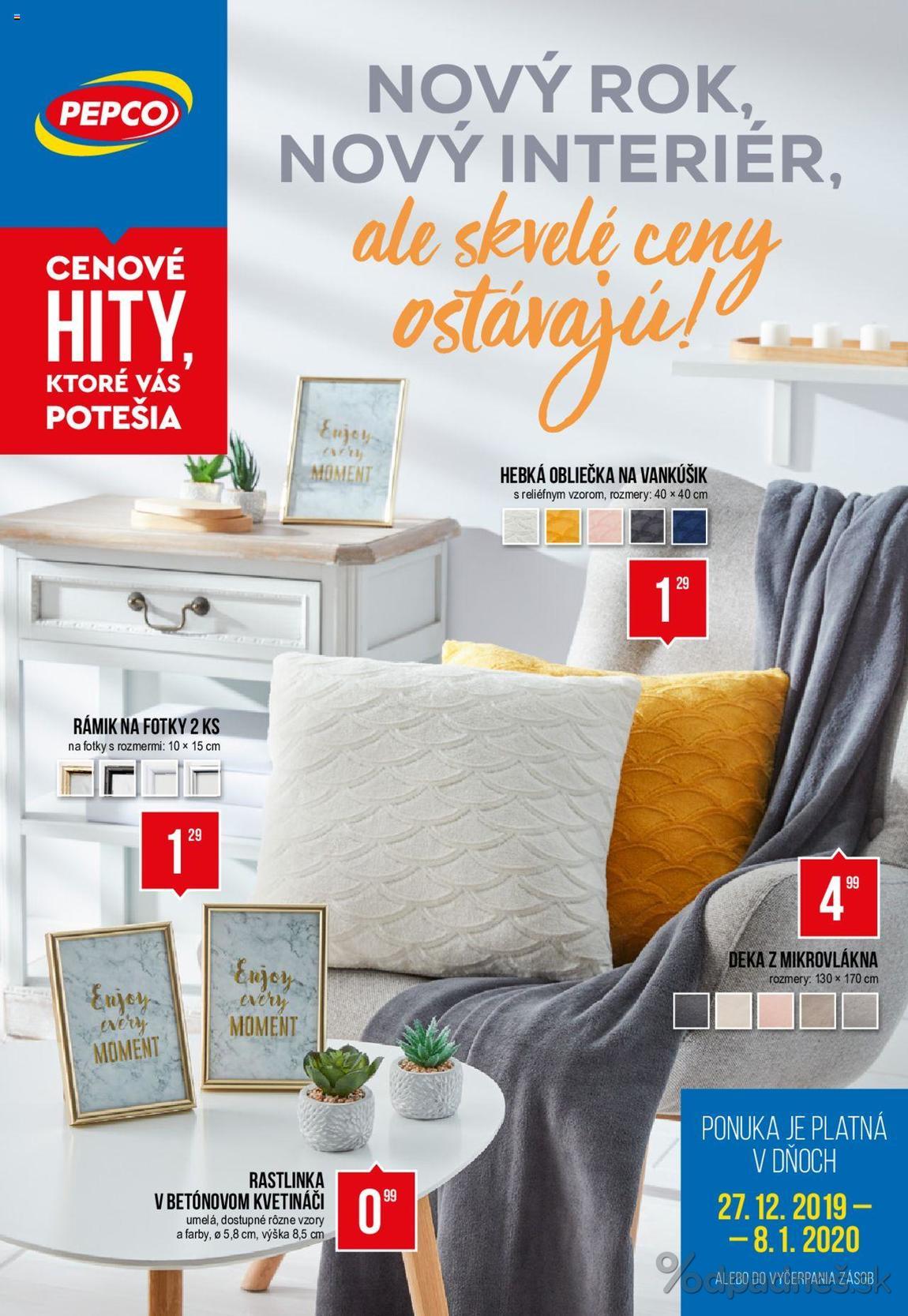 1. stránka Pepco letáku