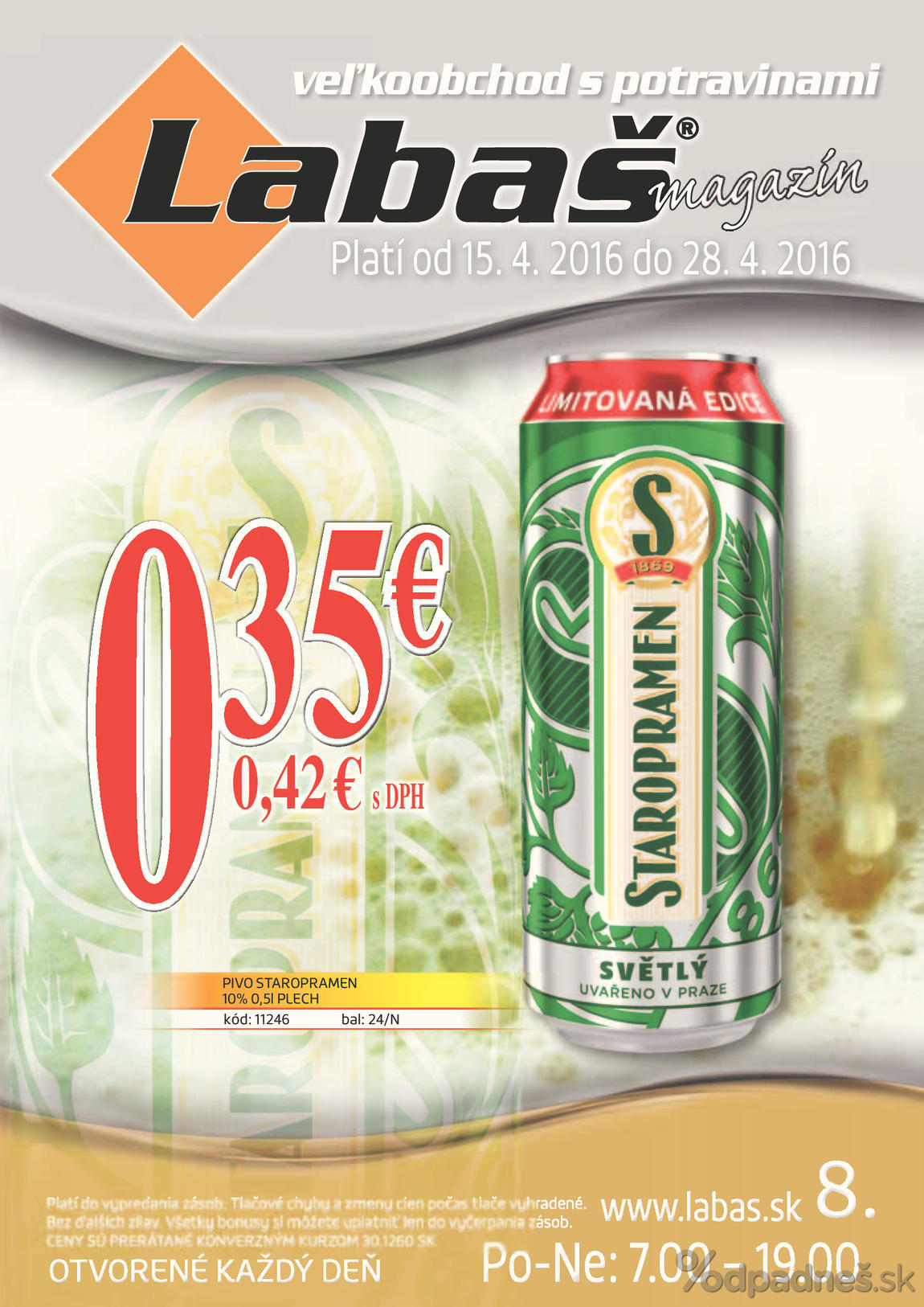 1. stránka Labaš letáku