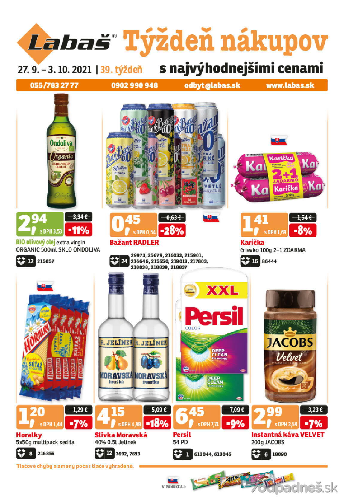 1. stránka Labaš letáku