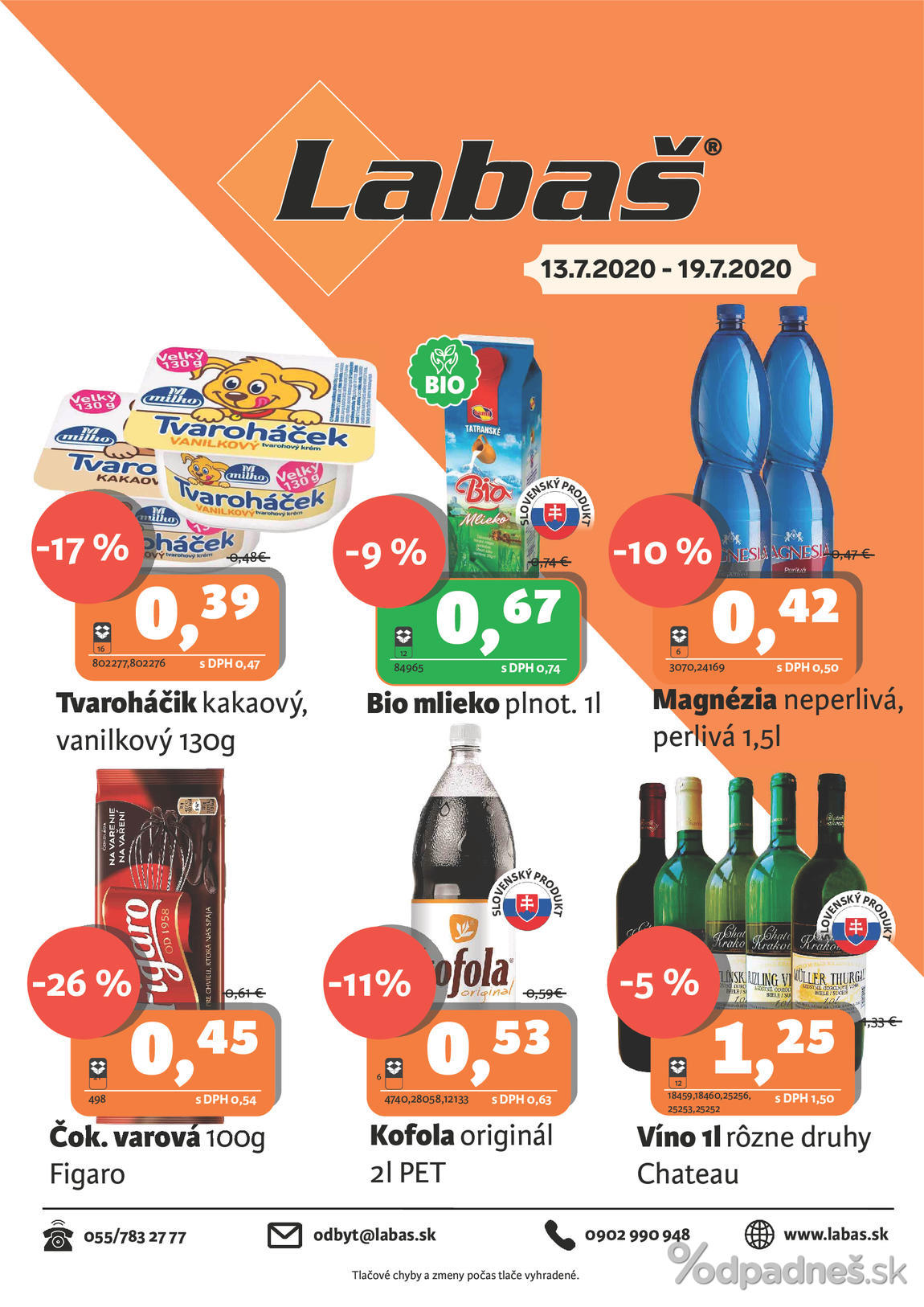1. stránka Labaš letáku