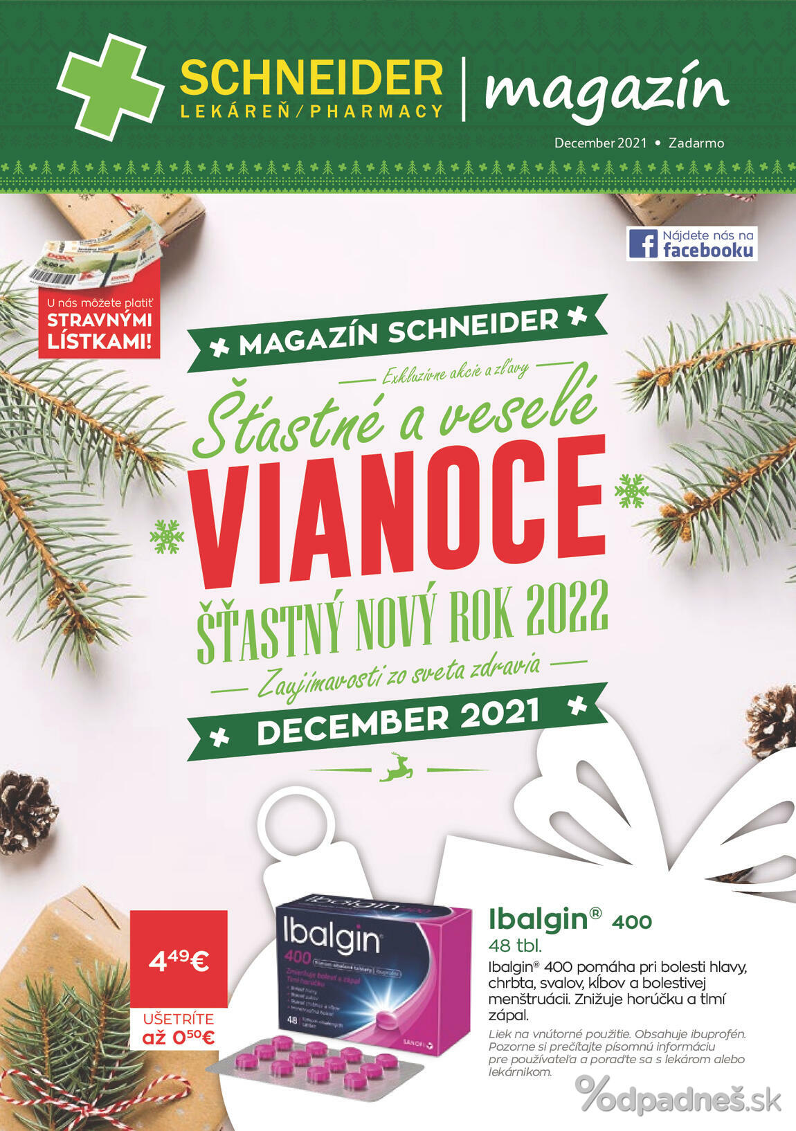 1. stránka Lekáreň Schneider letáku