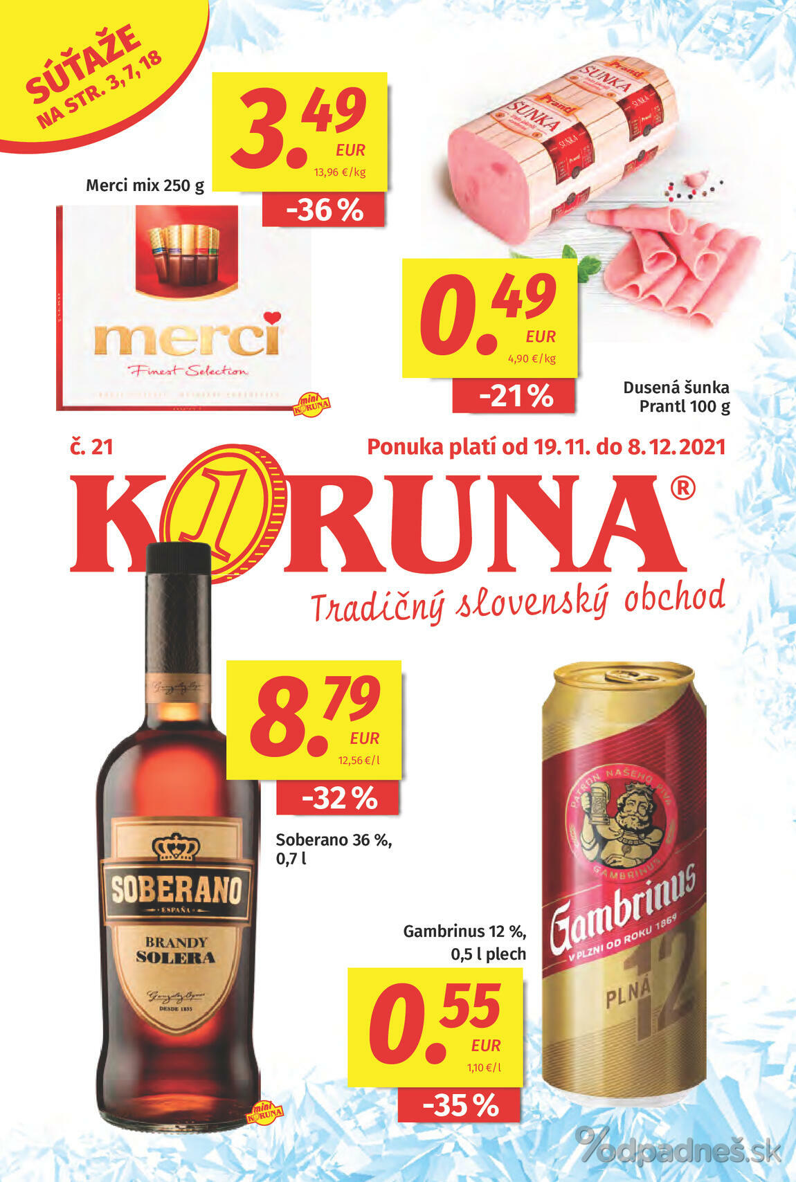 1. stránka Koruna letáku