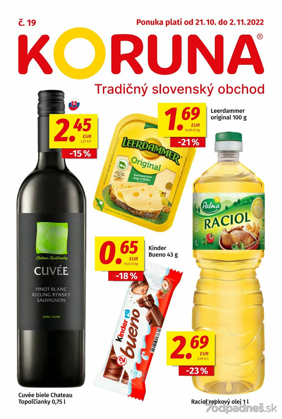 1. stránka Koruna letáku