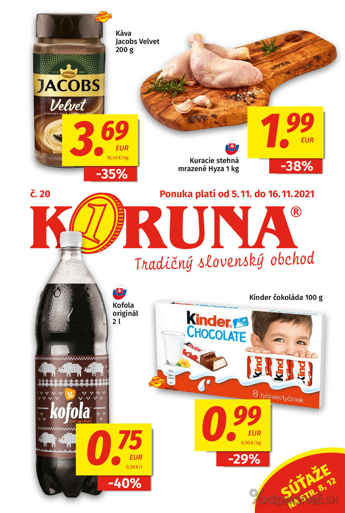 1. stránka Koruna letáku