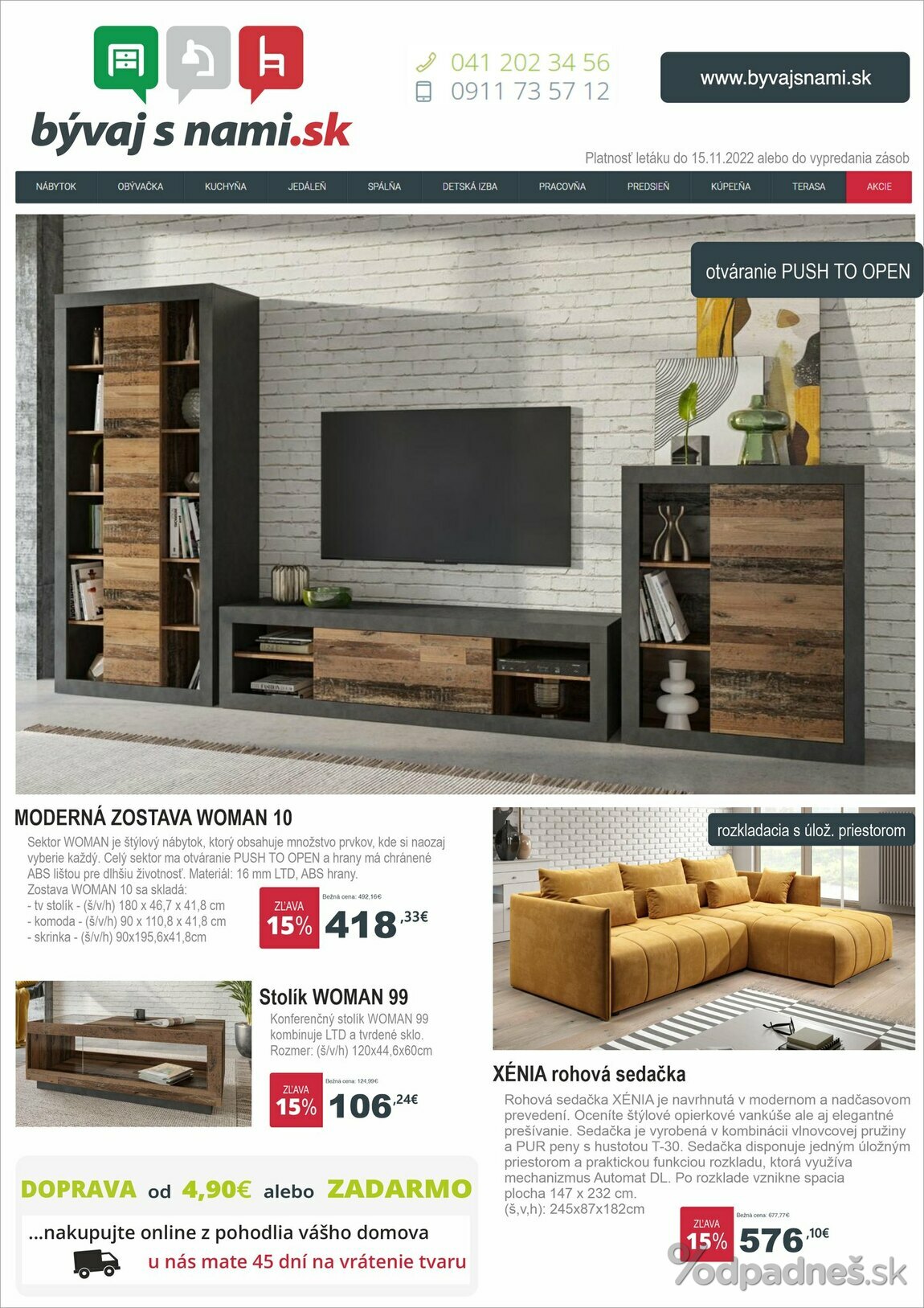 1. stránka Nabytkarstvo.sk letáku